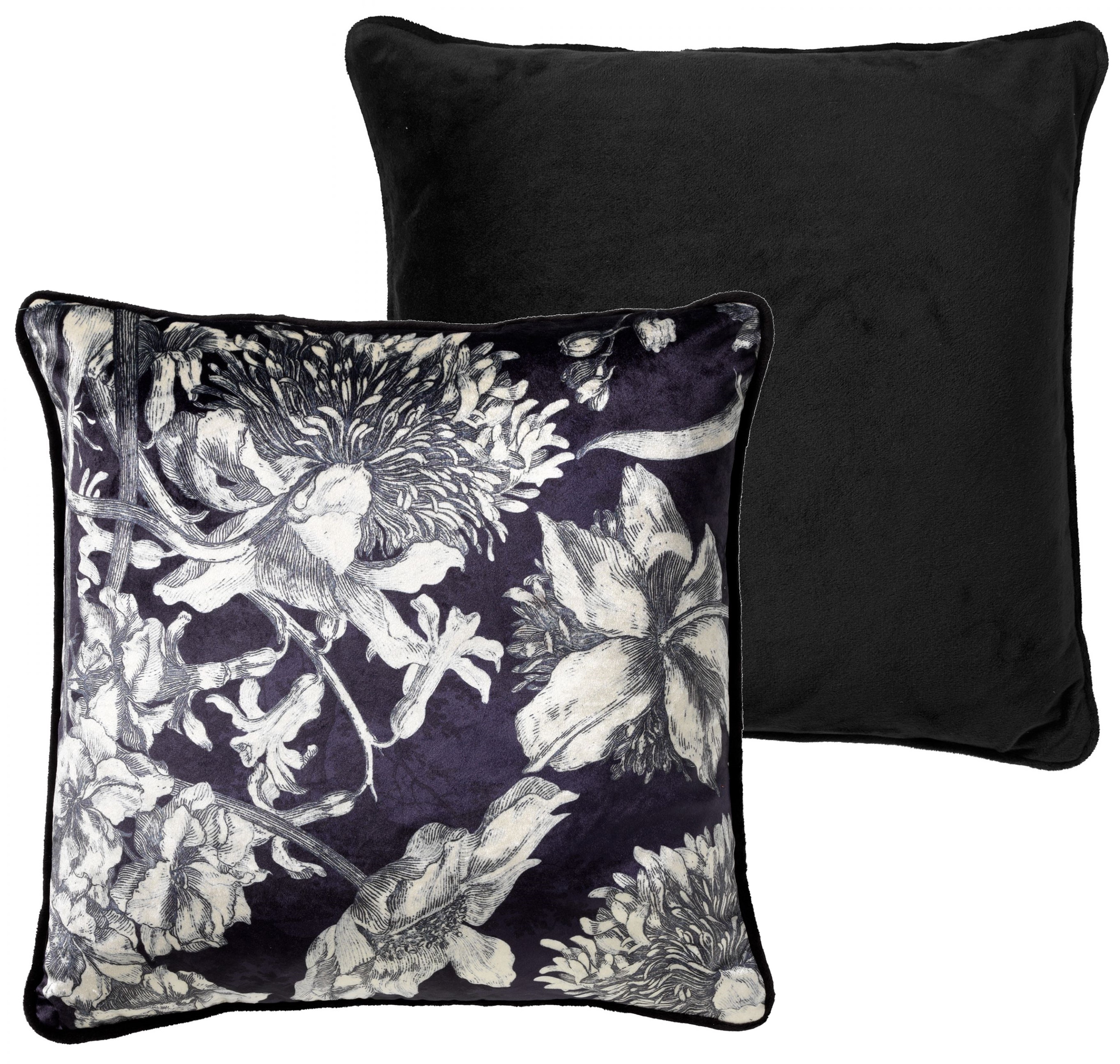 LAUREN - Cushion 45x45 cm Raven - black 