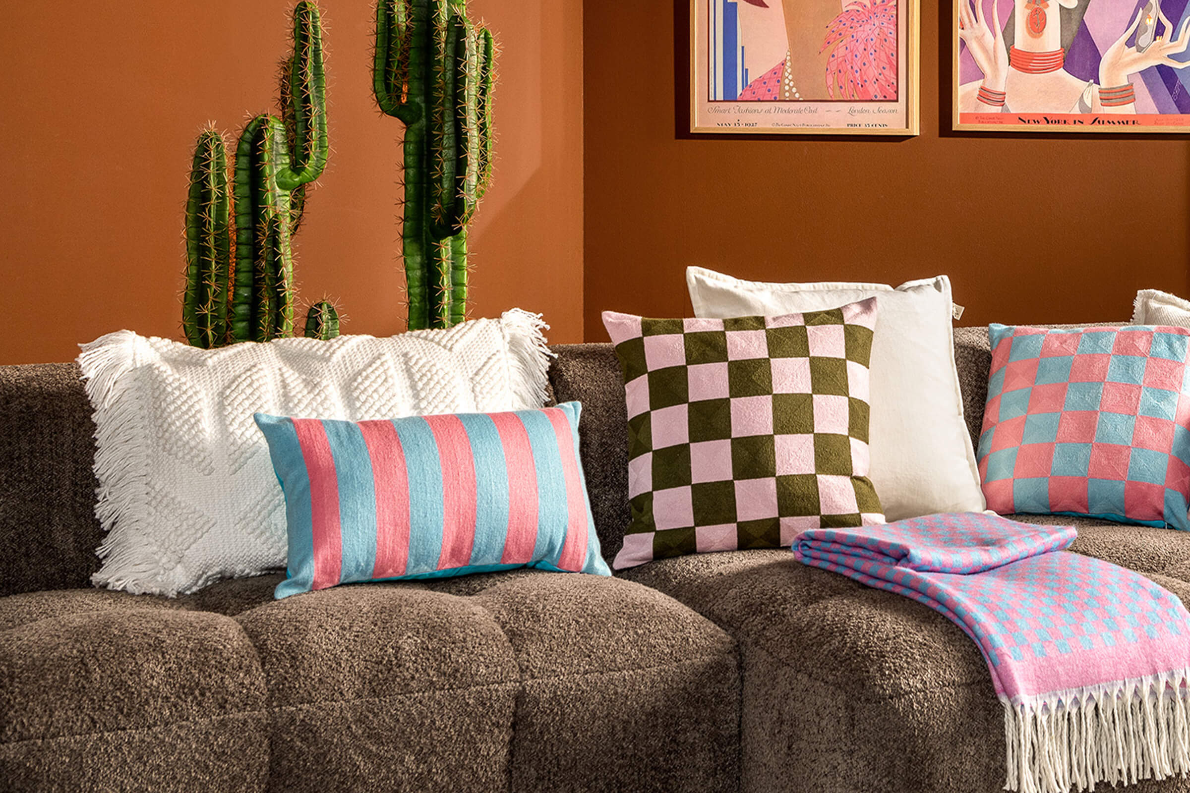 CERISE - Coussin 30x50 cm - Aqua Splash - bleu