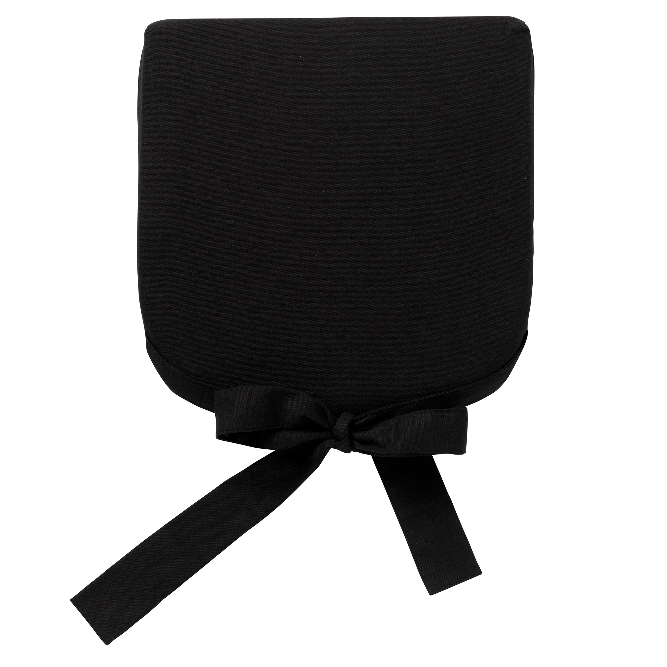 JAVA - Seat pad cushion with ties Raven 40x40 cm - black