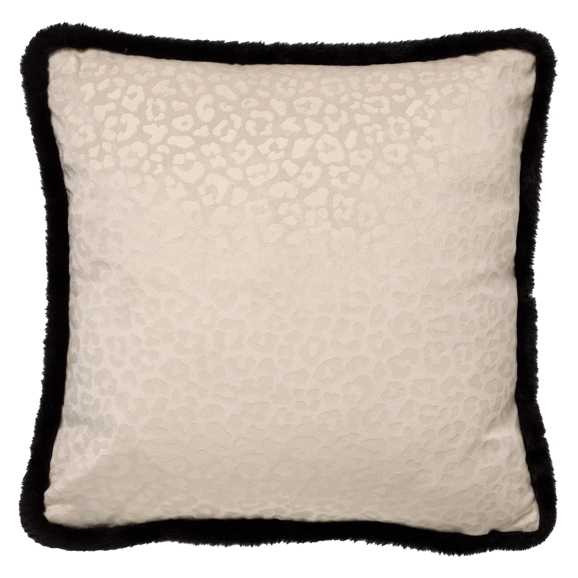 CHEETA - Cushion with animal print 45x45 cm Pumice Stone