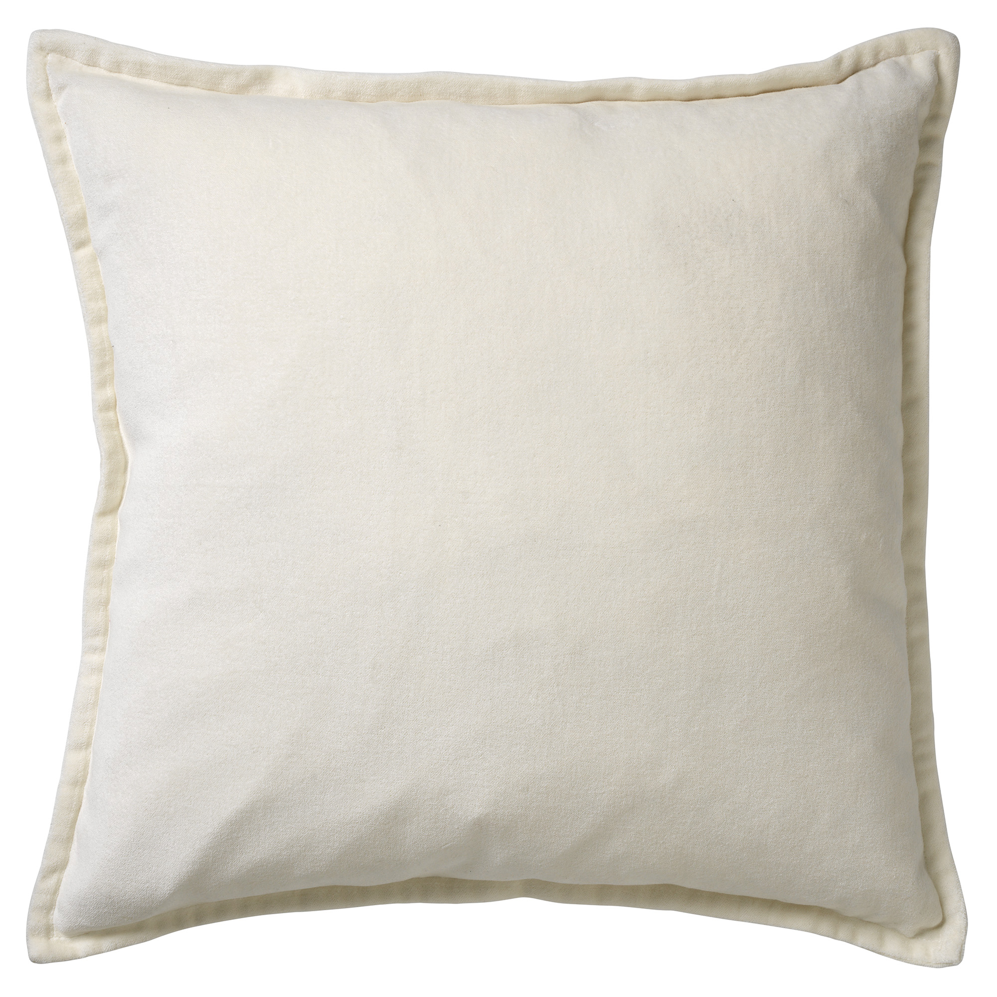 Housse de coussin blanc en velours-50x50 cm uni CAITH