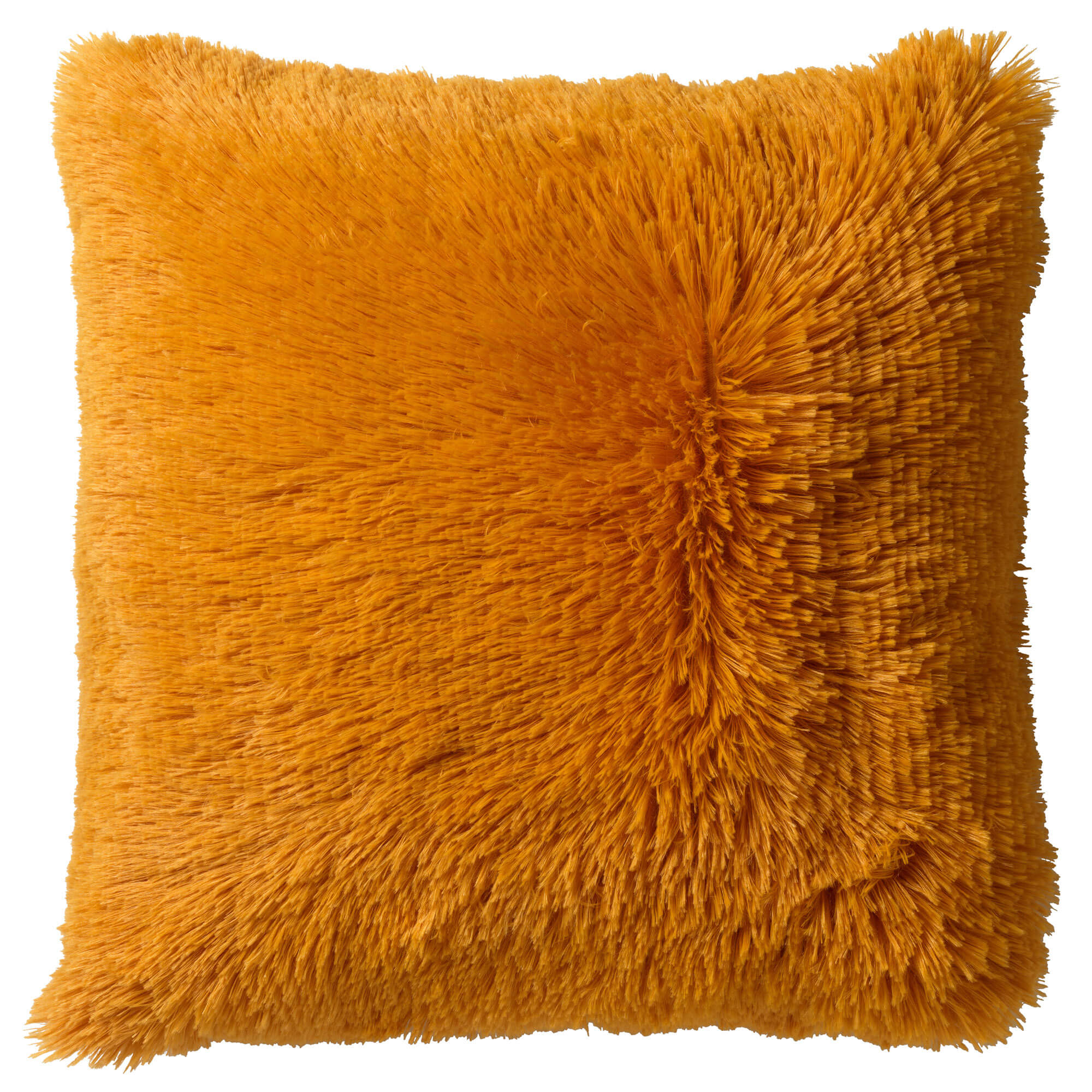 Yellow fur cushion new arrivals