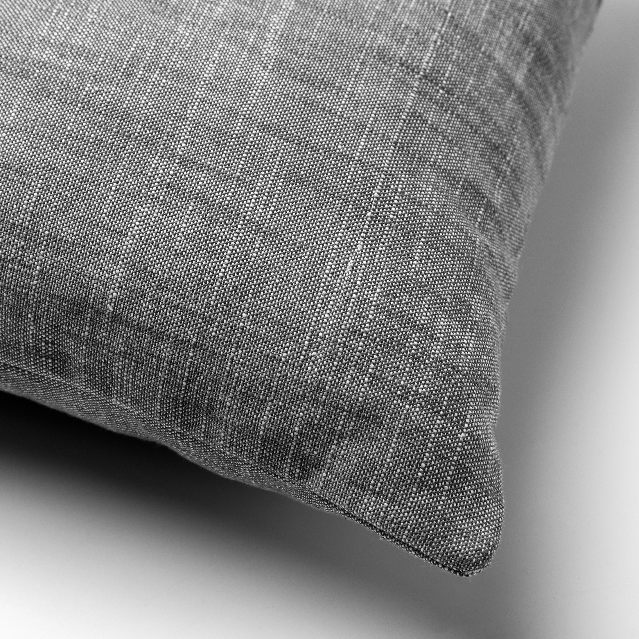 NATURA - Coussin en coton 100% 45x45 cm Charcoal Gray - anthracite