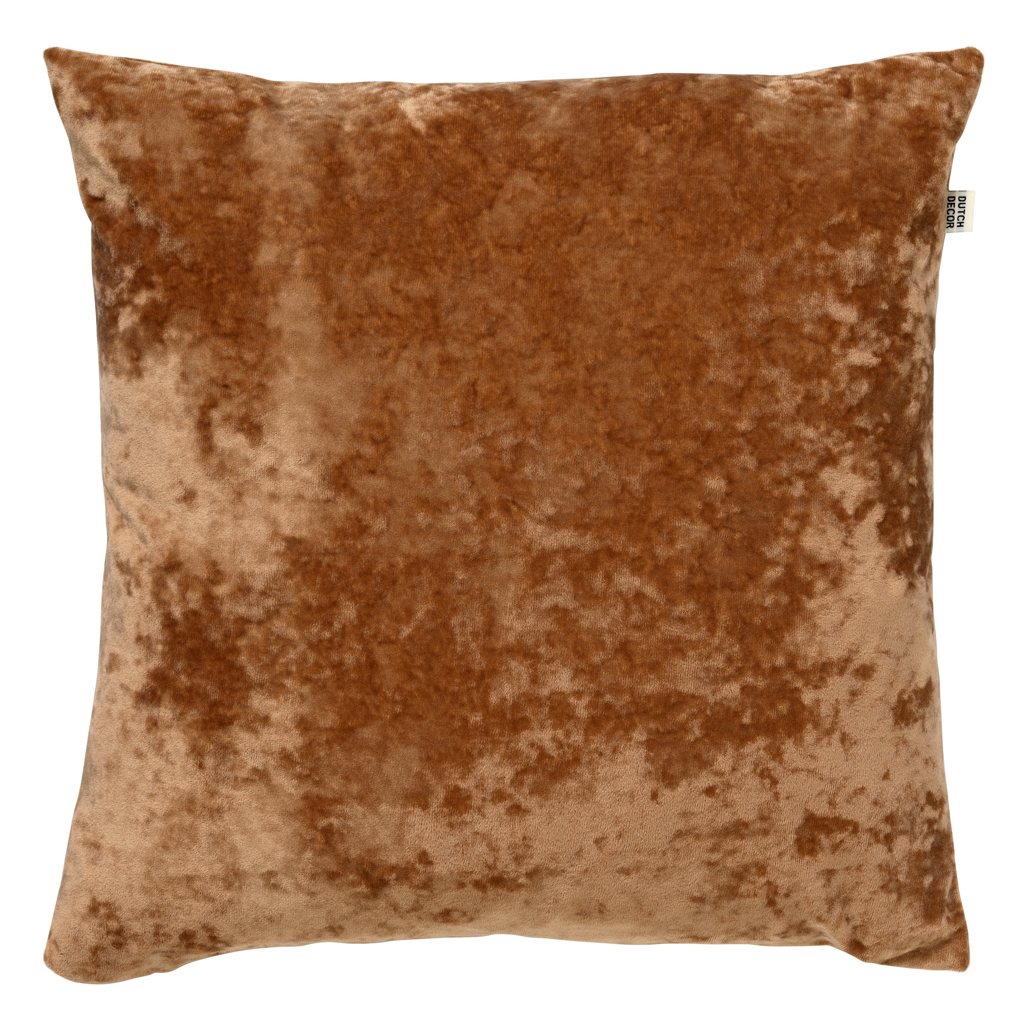 SKY - Coussin en velours Tobacco Brown 45x45 cm 