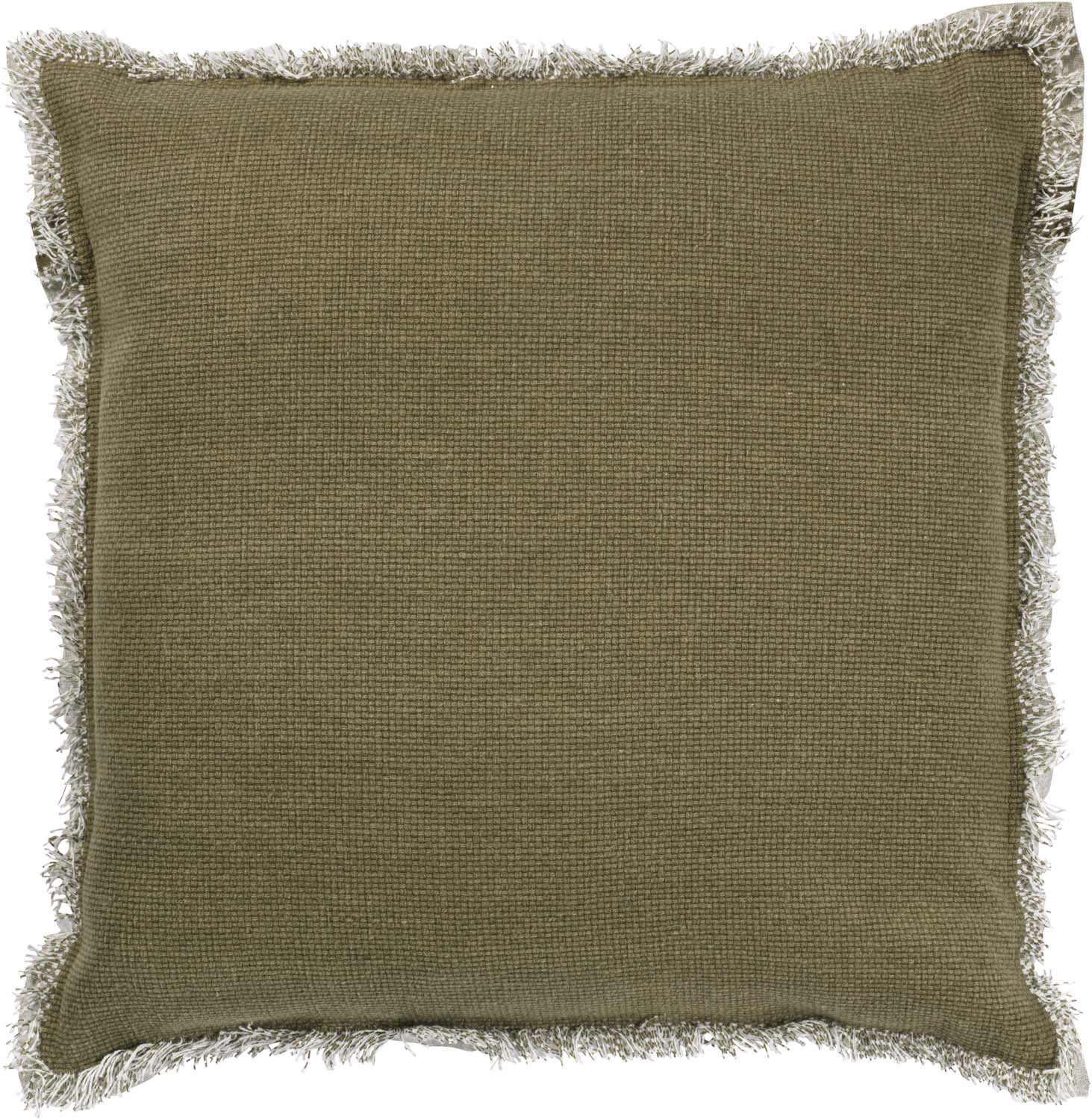 Cushion Burto 70x70 cm | Washed cotton | Olive