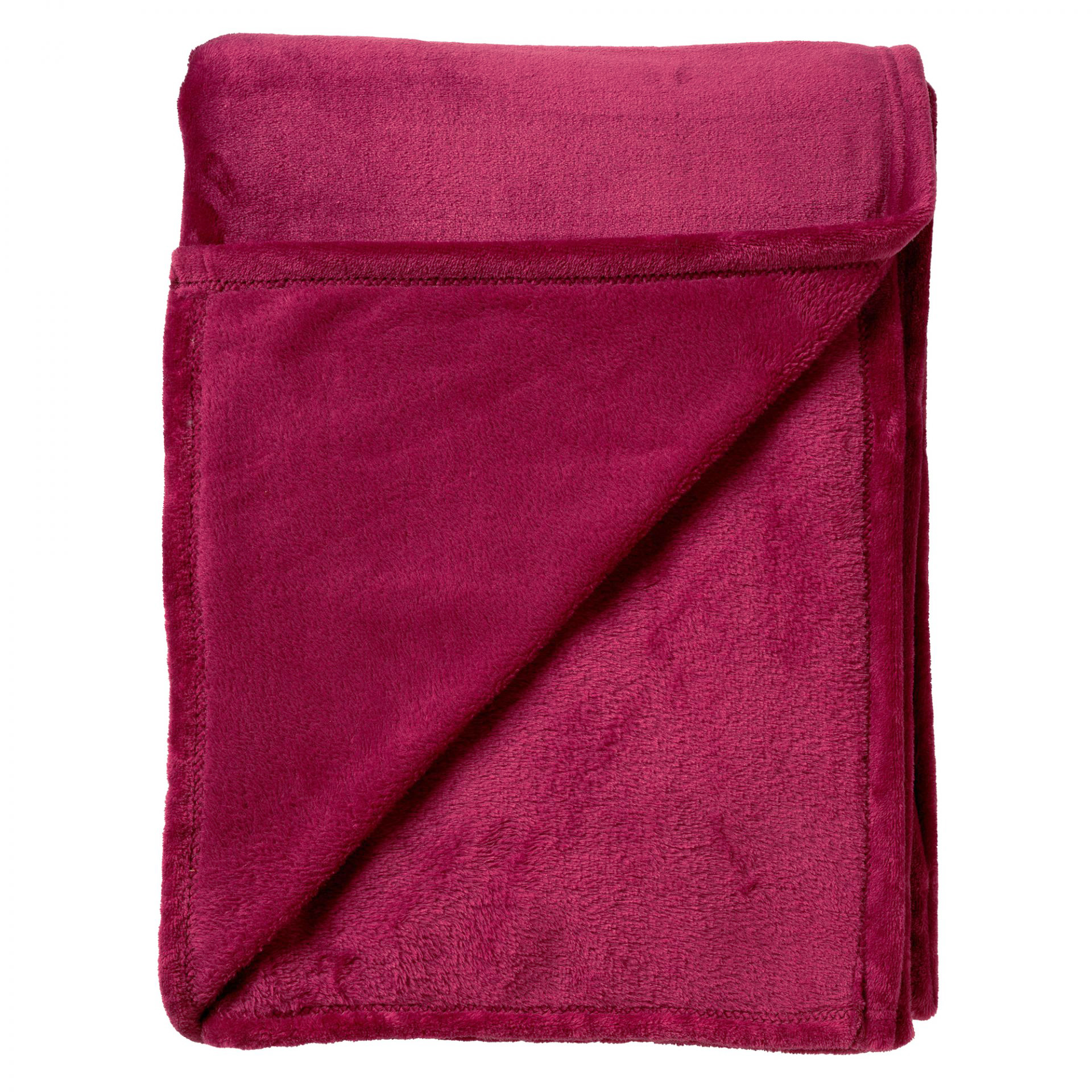 BILLY - Wohndecke Fleece 150x200 cm - Red Plum - rot