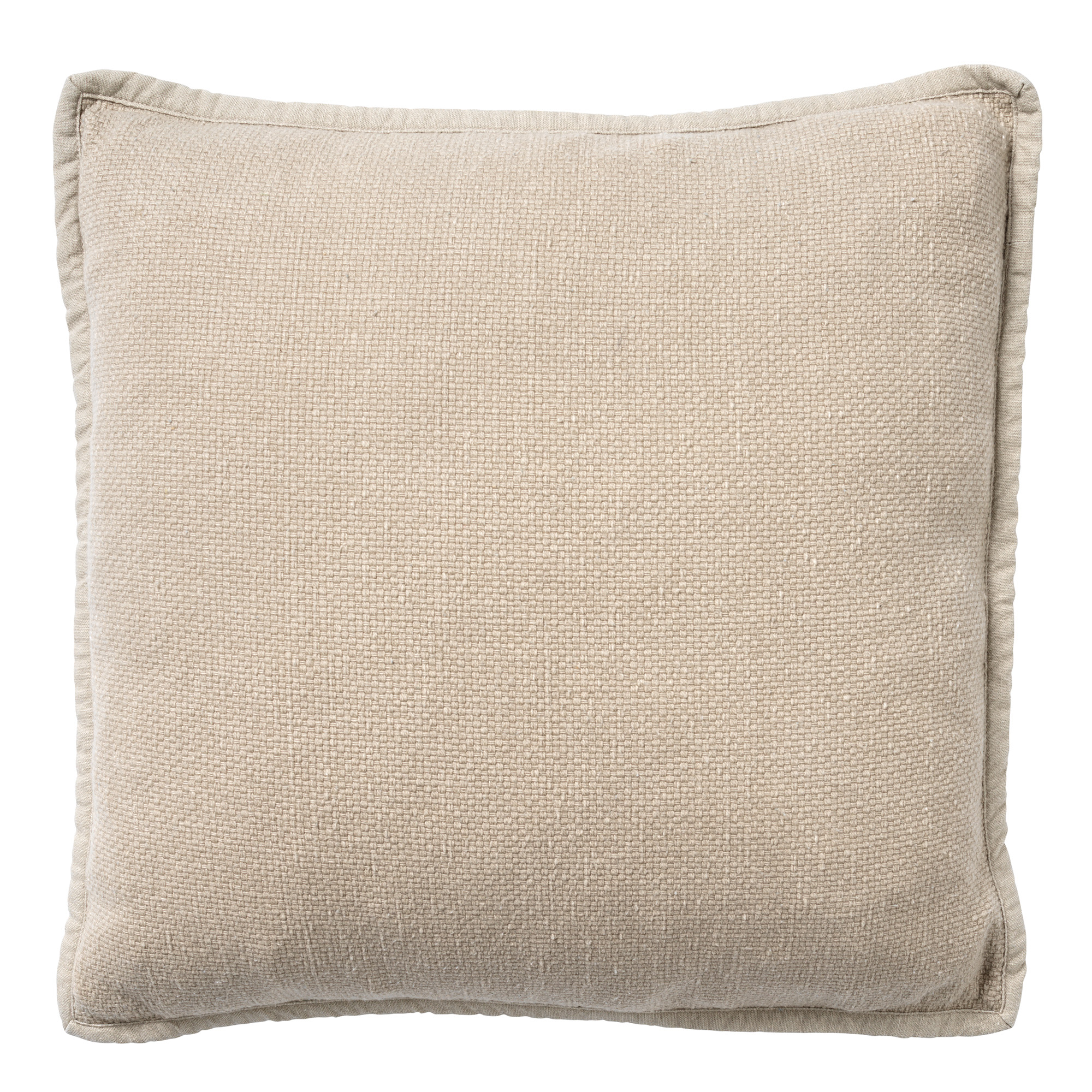 BOWIE - Cushion washed cotton 45x45 cm Pumice Stone