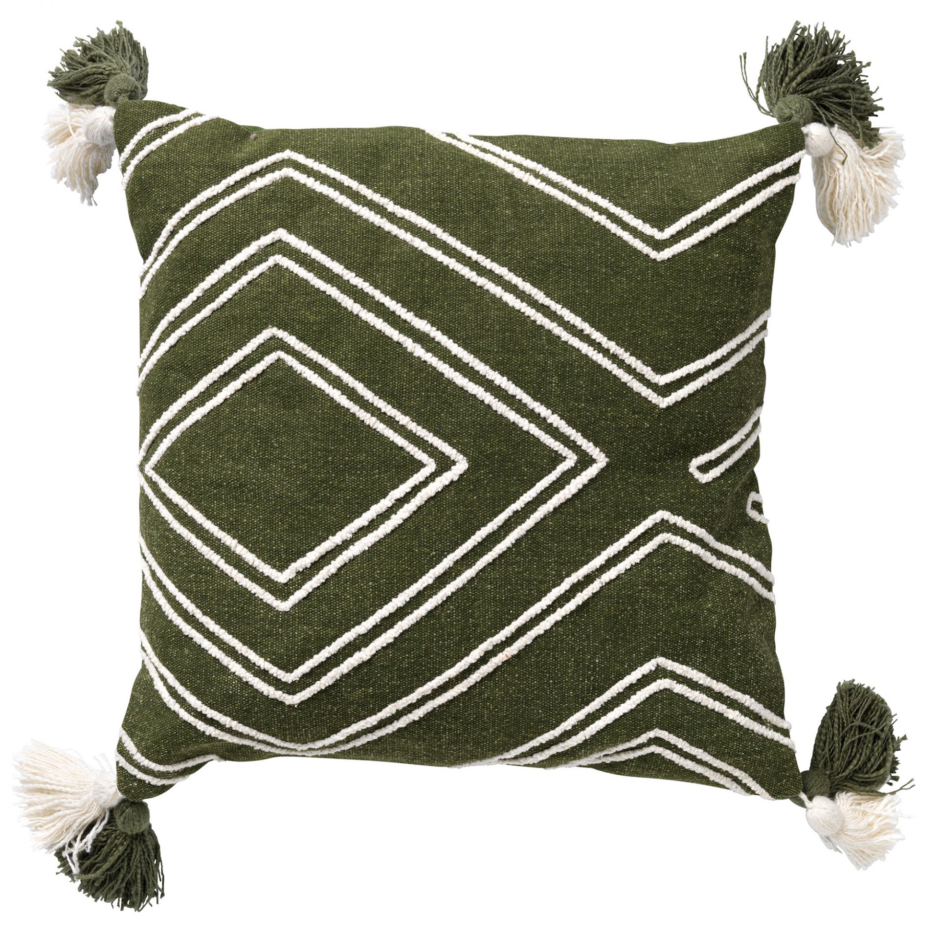 ZOE - Cushion cotton 45x45 cm Chive - green