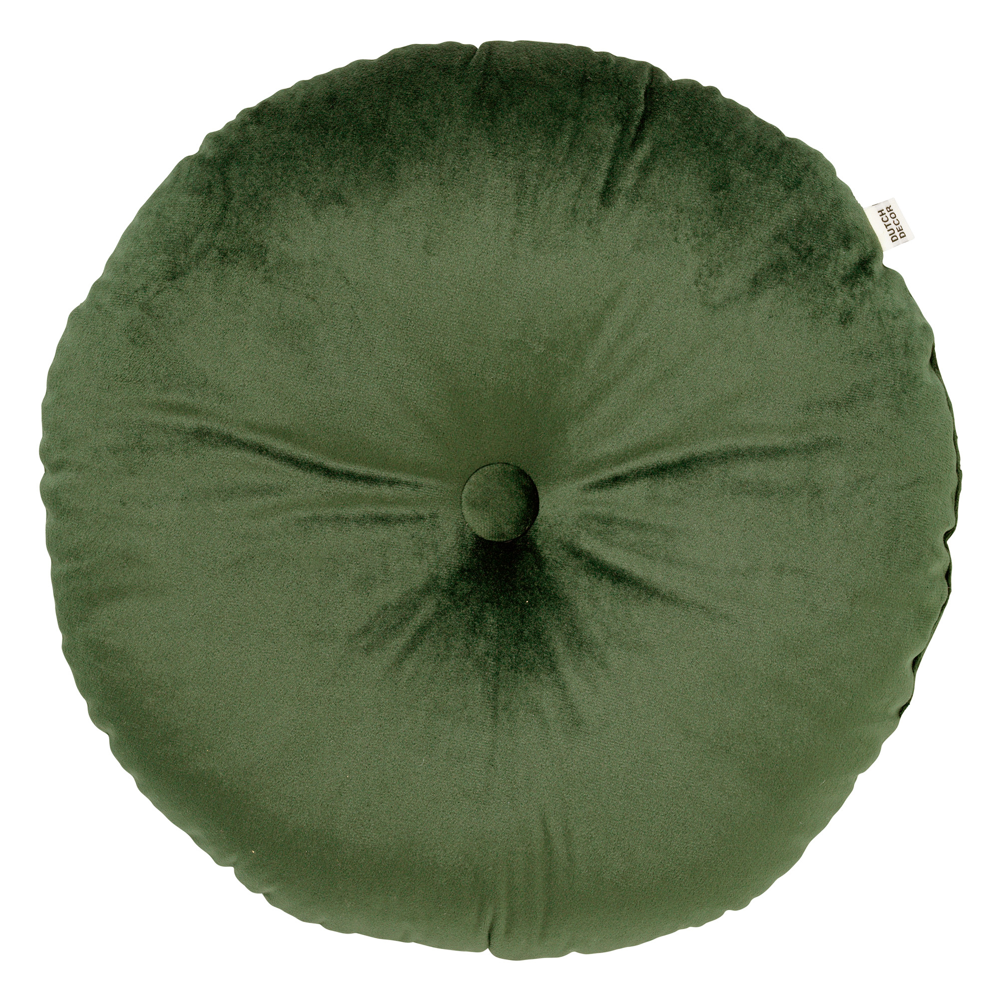 OLLY - Sierkussen rond velvet Chive 40 cm - groen
