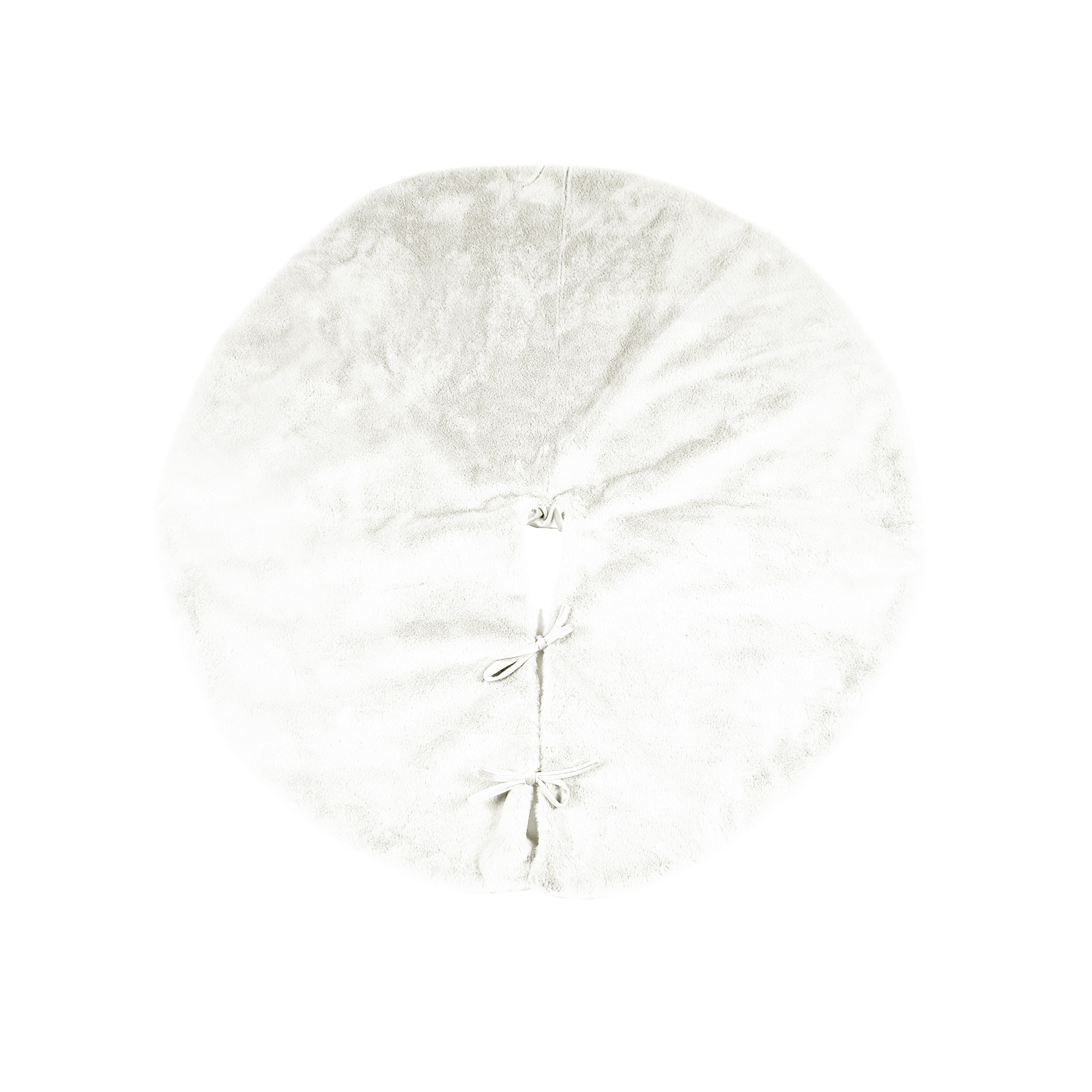 YUKI - Christmas tree skirt faux fur - 115 cm - White