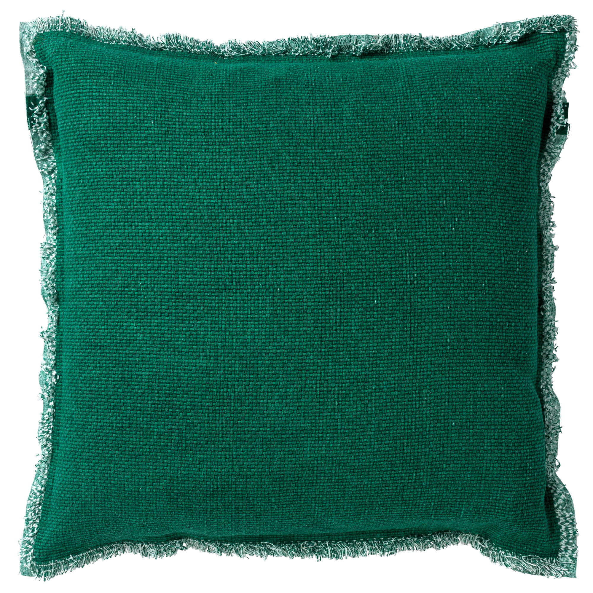 BURTO - Dekokissen Baumwolle mit stone-washed optik Galapagos Green 60x60 cm