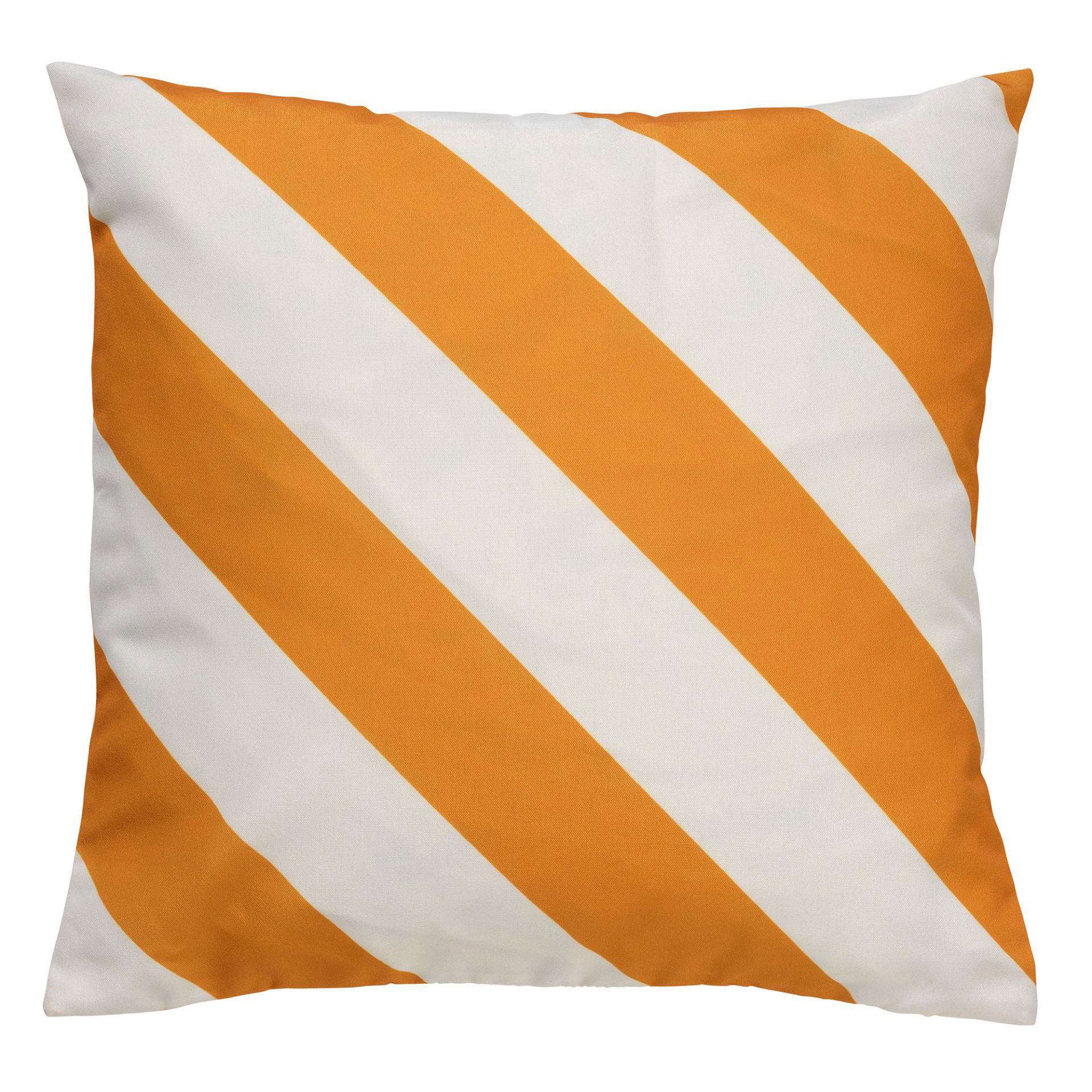 Cushion Sanzeno 45x45 cm Golden Glow - water-repellent and UV-resistant -striped - white and yellow