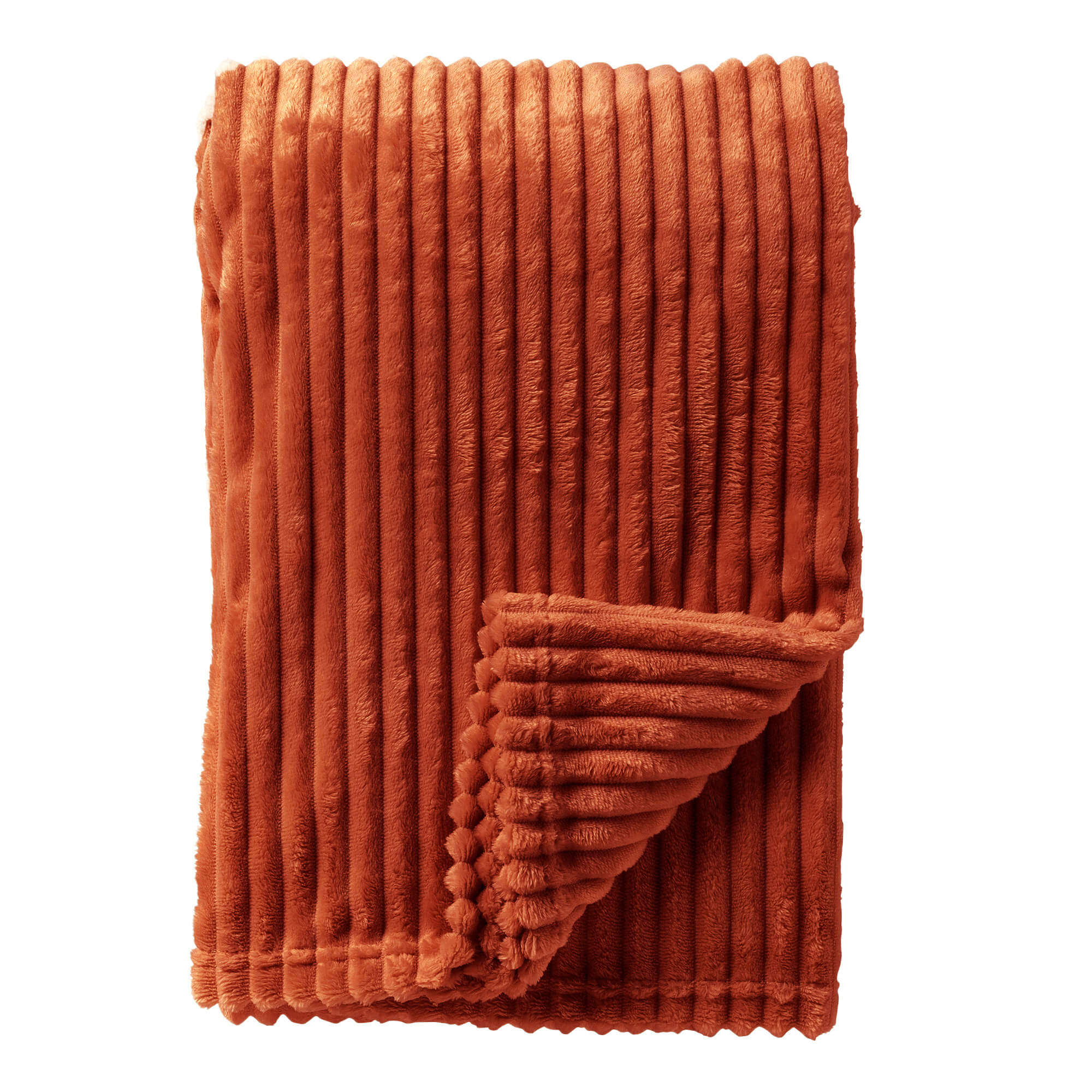 MARTHY - Plaid 140x180 cm - Potters Clay - Orange
