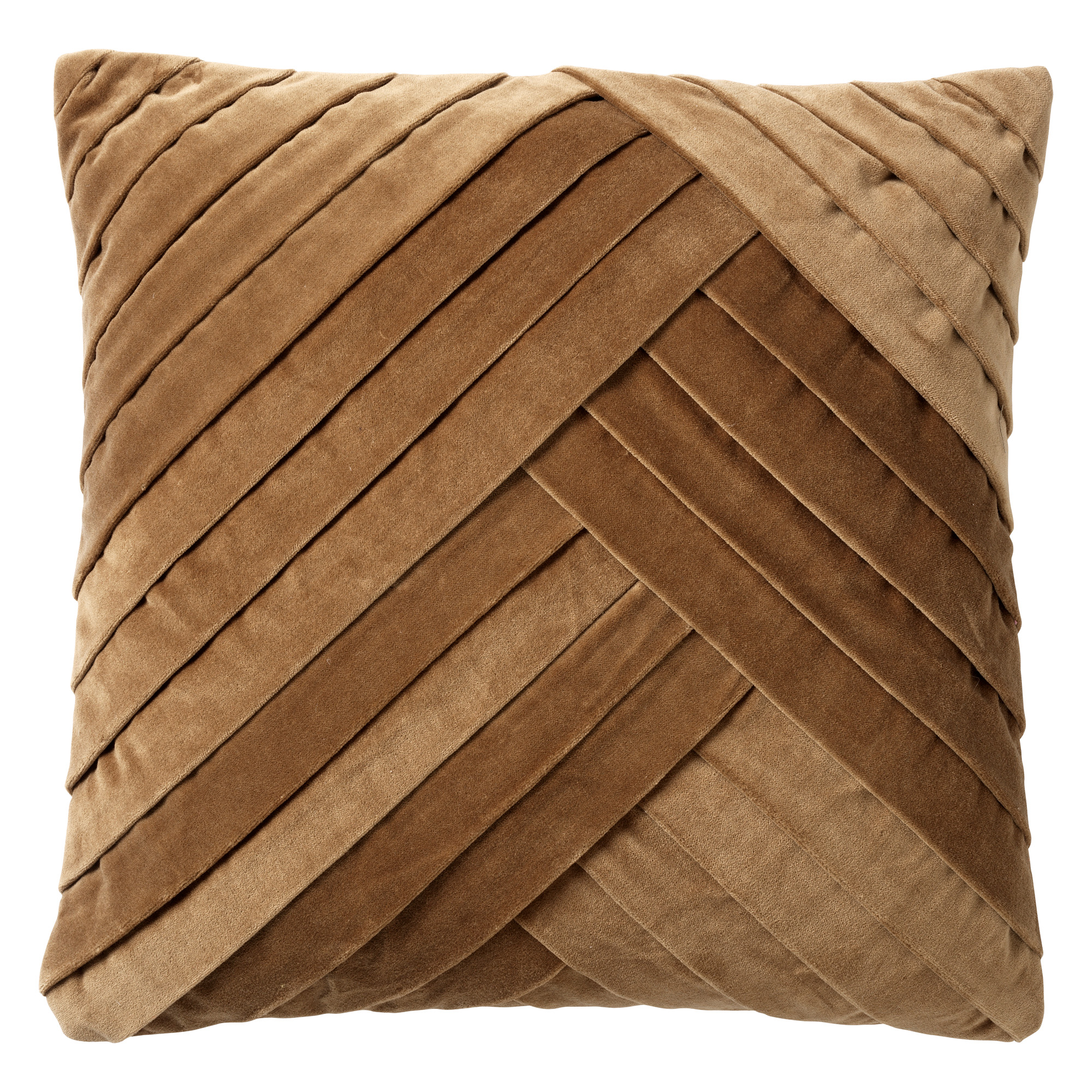 GIDI - Coussin en velours Tobacco Brown 45x45 cm 