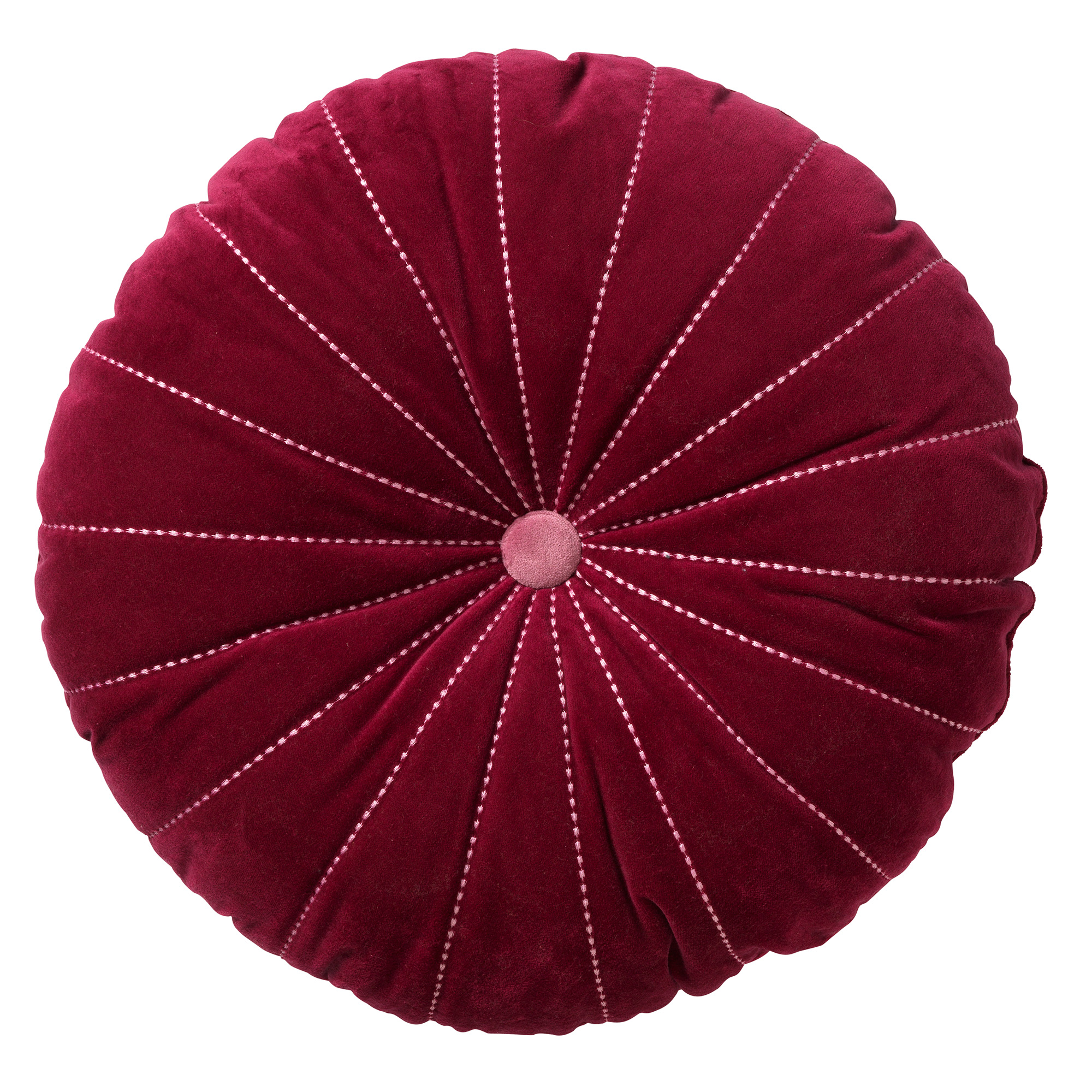 MAAN - Dekokissen Samt Red Plum 50 cm