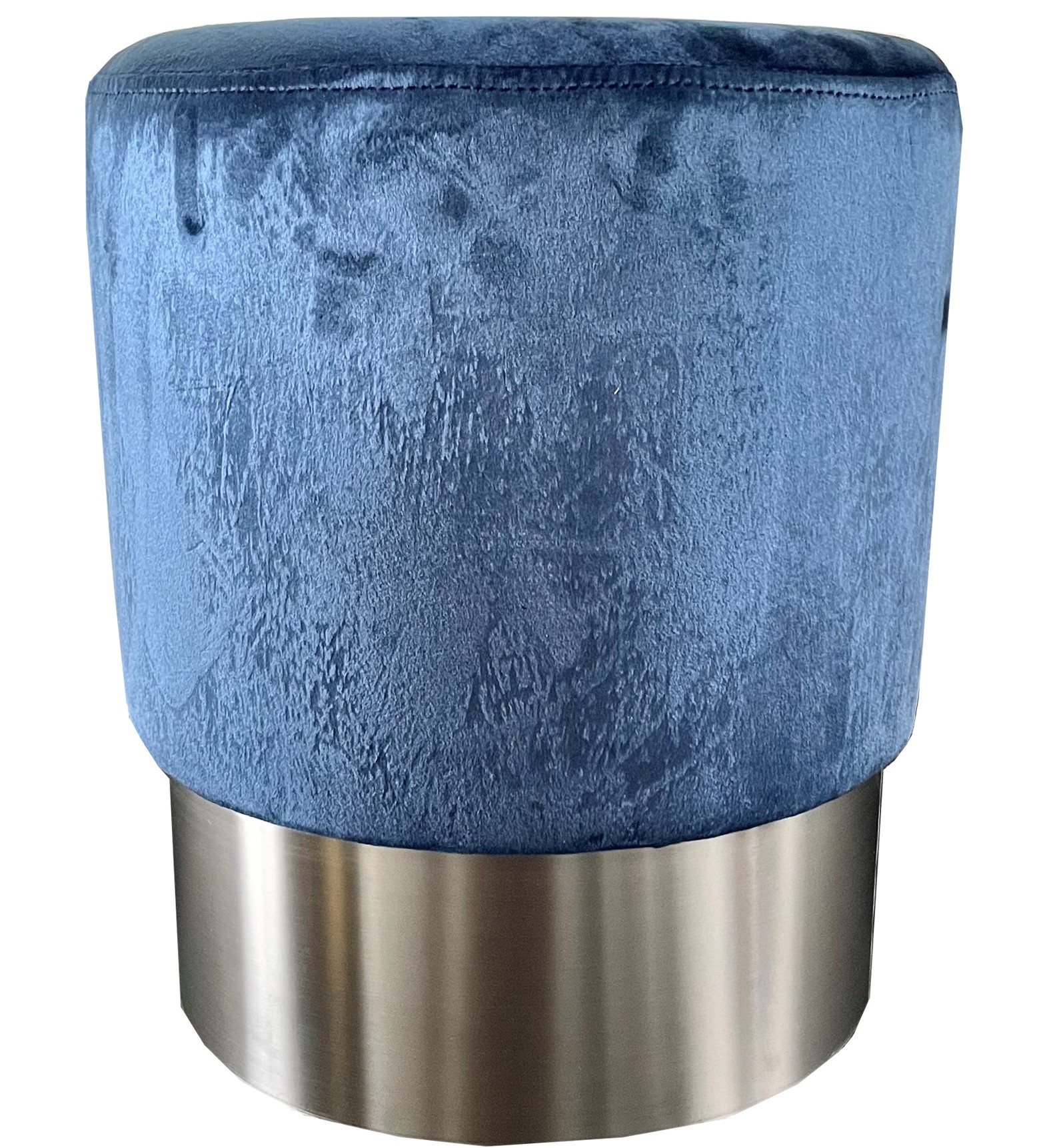 MARIAN - Poef blauw 36x36x44 cm
