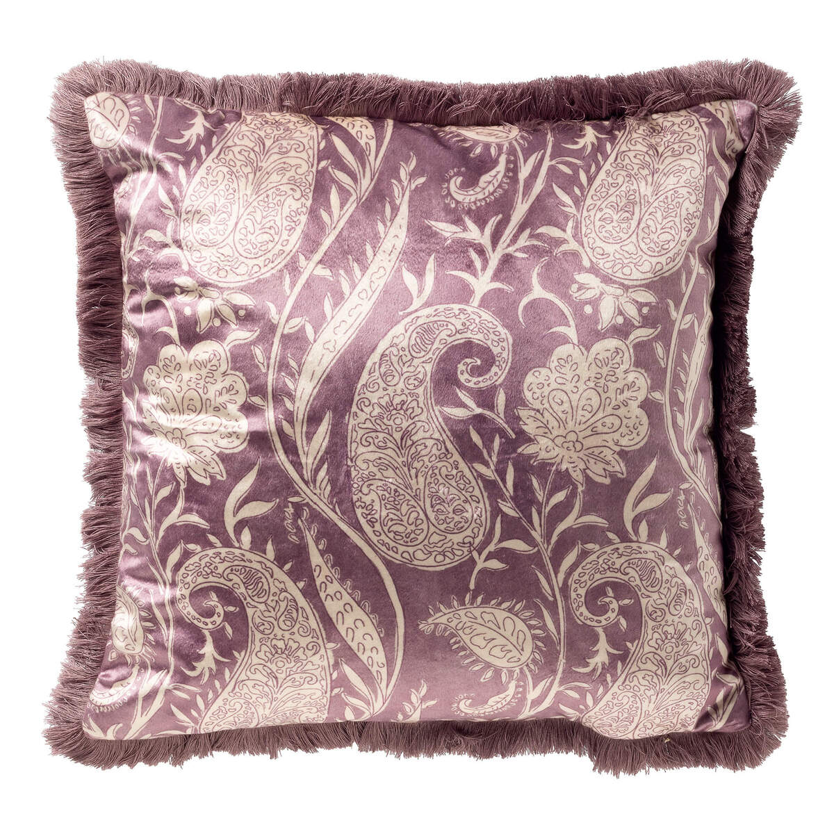 RAVIE - sierkussen 45x45 cm - Dusky Orchid - paars