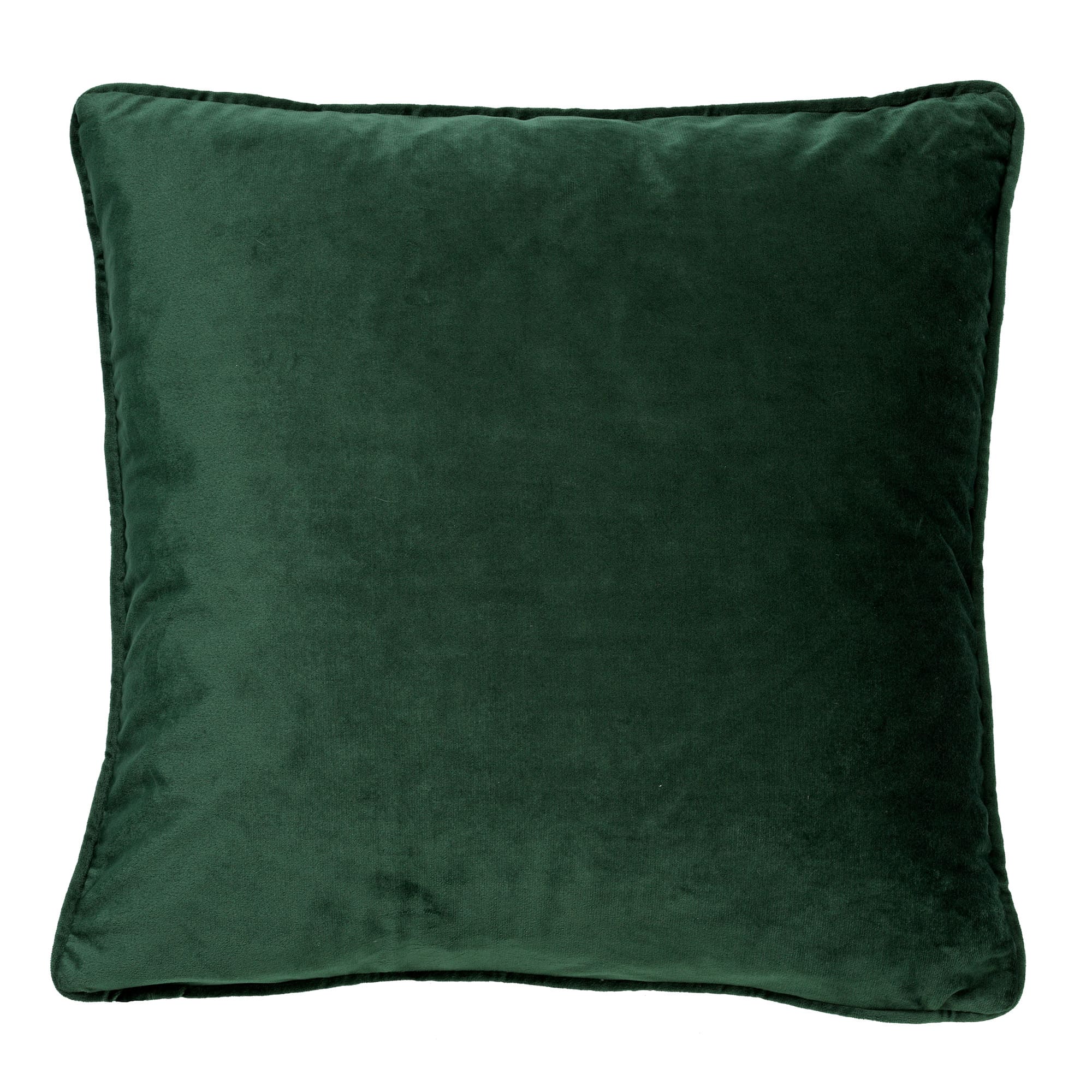 FINN - Sierkussen 45x45 cm - velvet - effen kleur - Mountain View - donkergroen