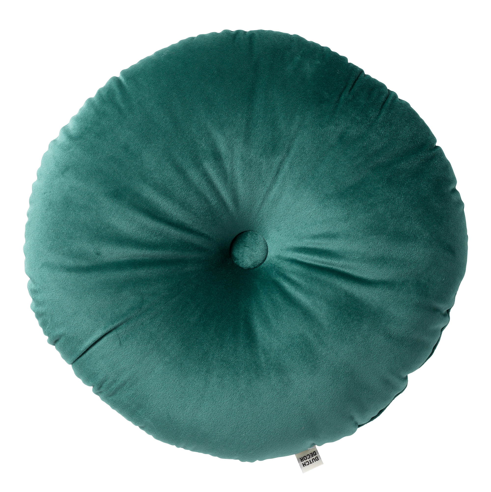 OLLY - Sierkussen rond velvet Ø40 cm - Sagebrush Green  - groen