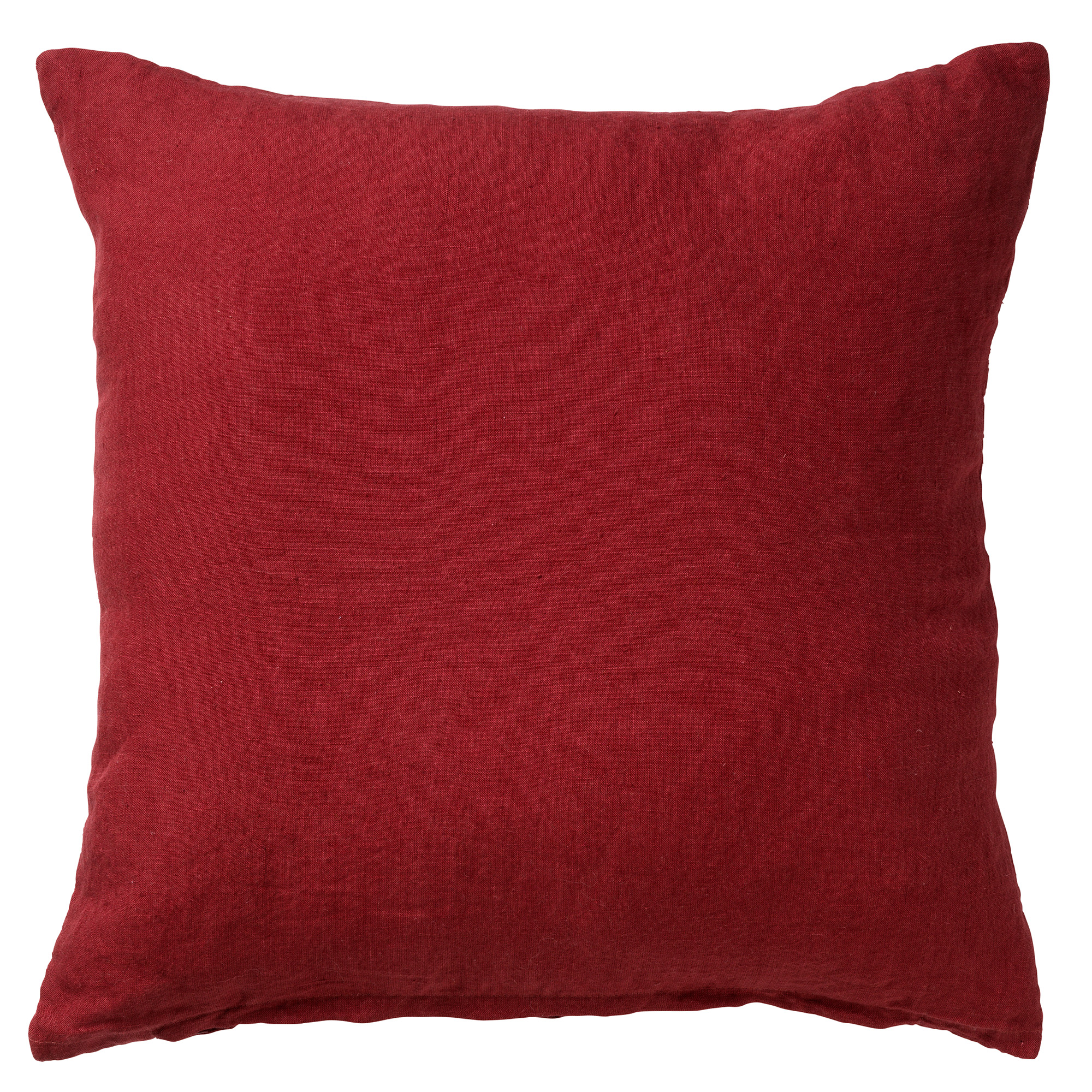 Cushion Linn 45x45 cm | Linen | Merlot
