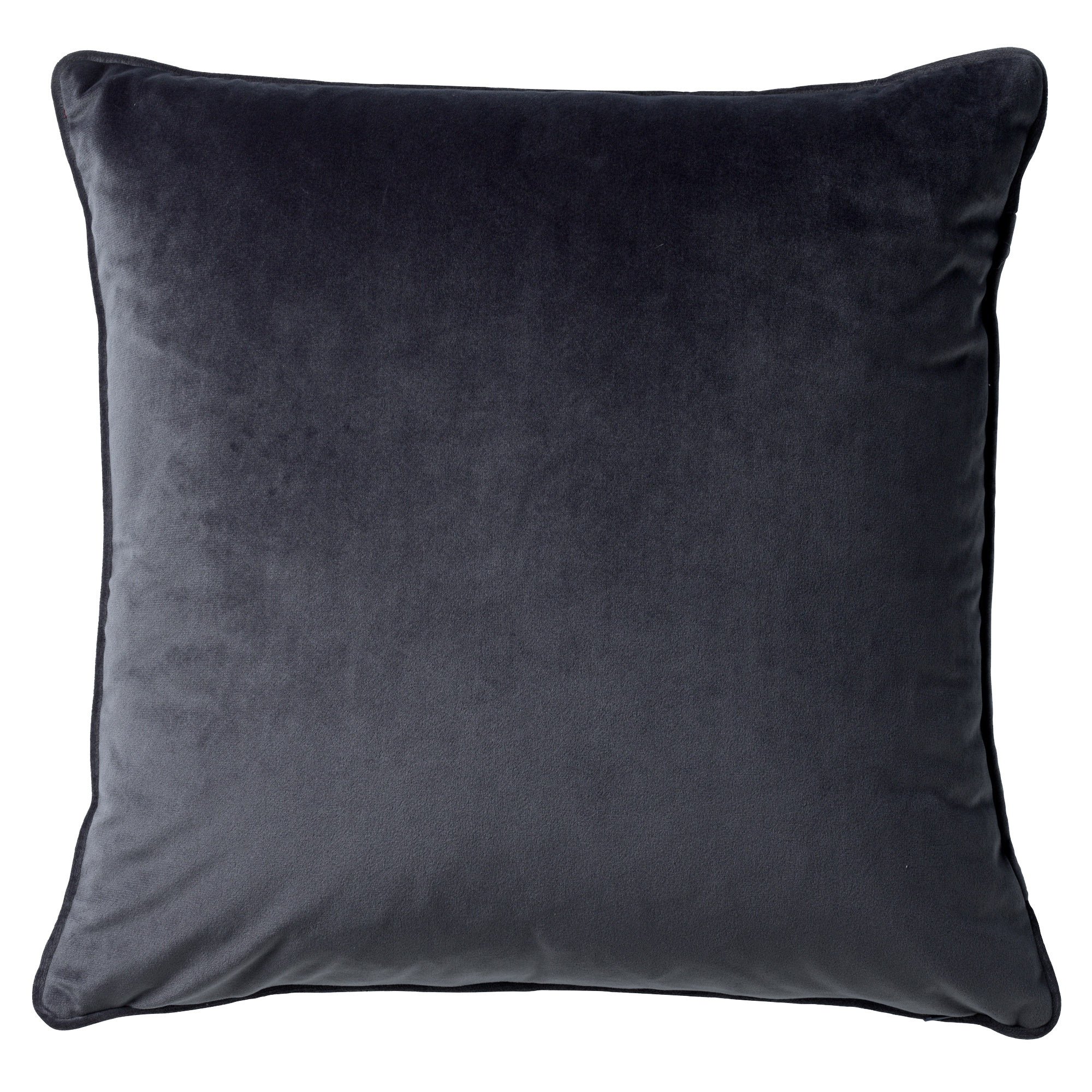 FINNA - Cushion 45x45 cm with cushion cover made of 100% recycled polyester - Eco Line collection - Charcoal Gray - anthracite