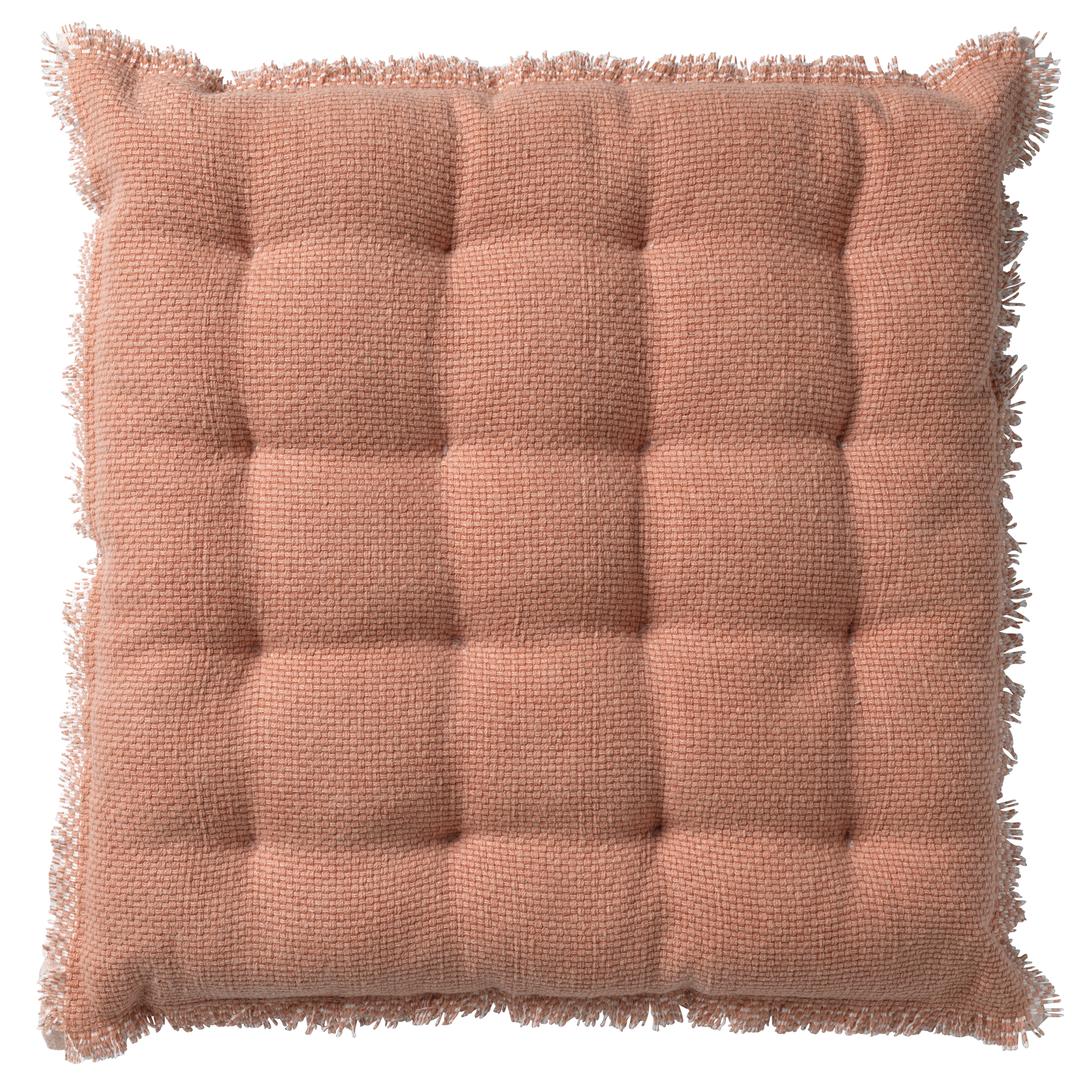 BURTO - Seat pad cushion washed coton Muted Clay 40x40 cm