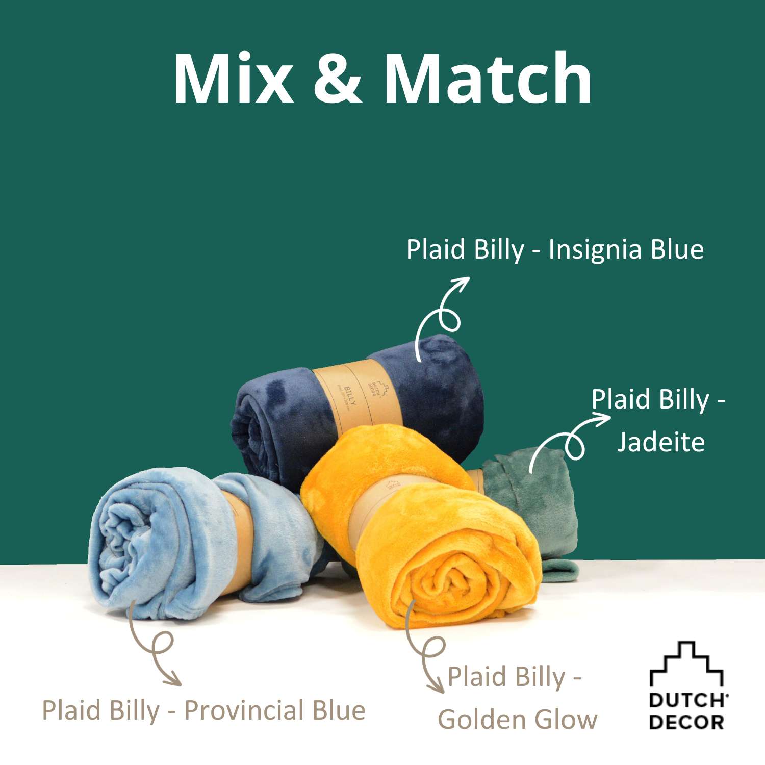 BILLY - Plaid 150x200 cm Provincial Blue - blue
