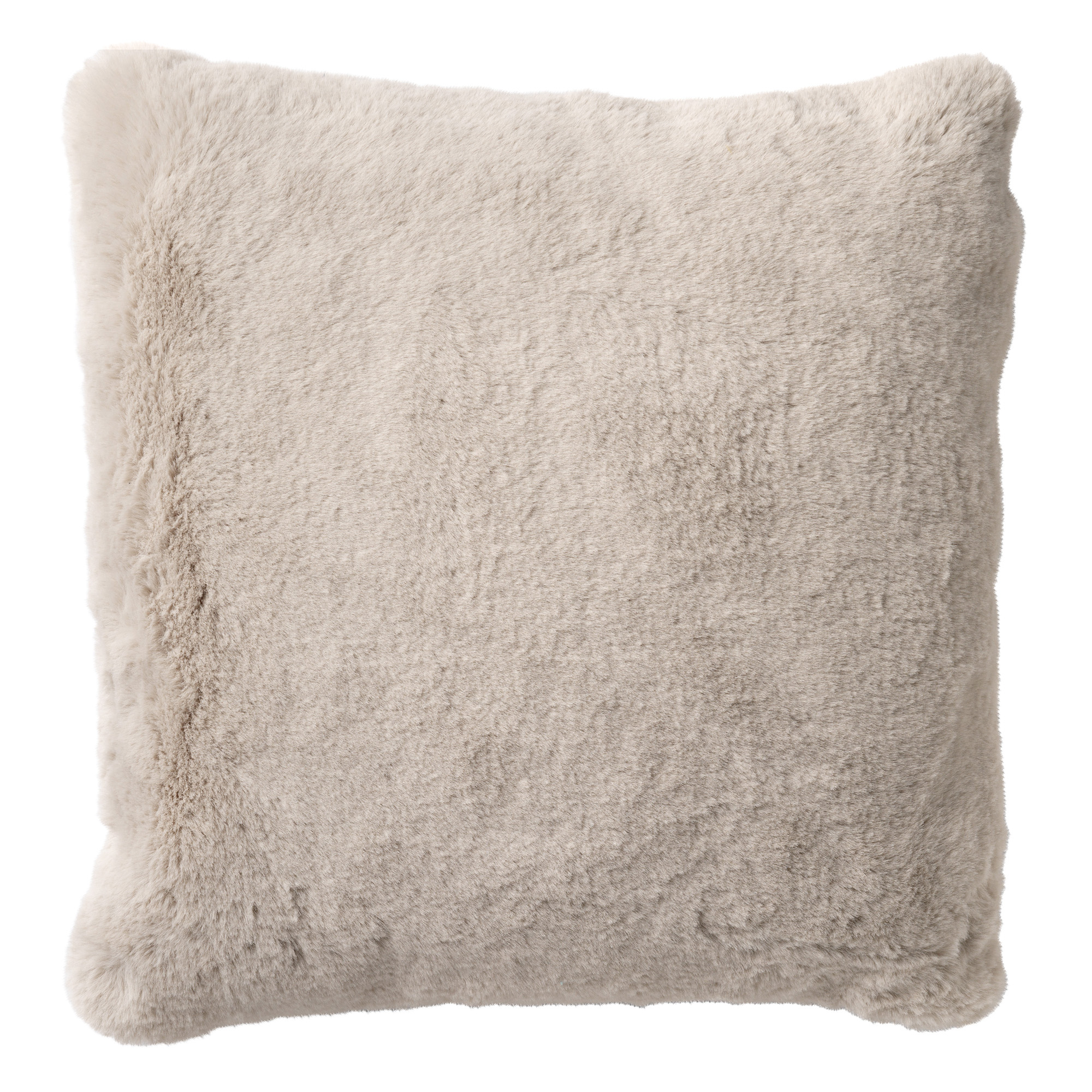 ZAYA - Kussenhoes 60x60 cm - bontlook - effen kleur - Pumice Stone - beige