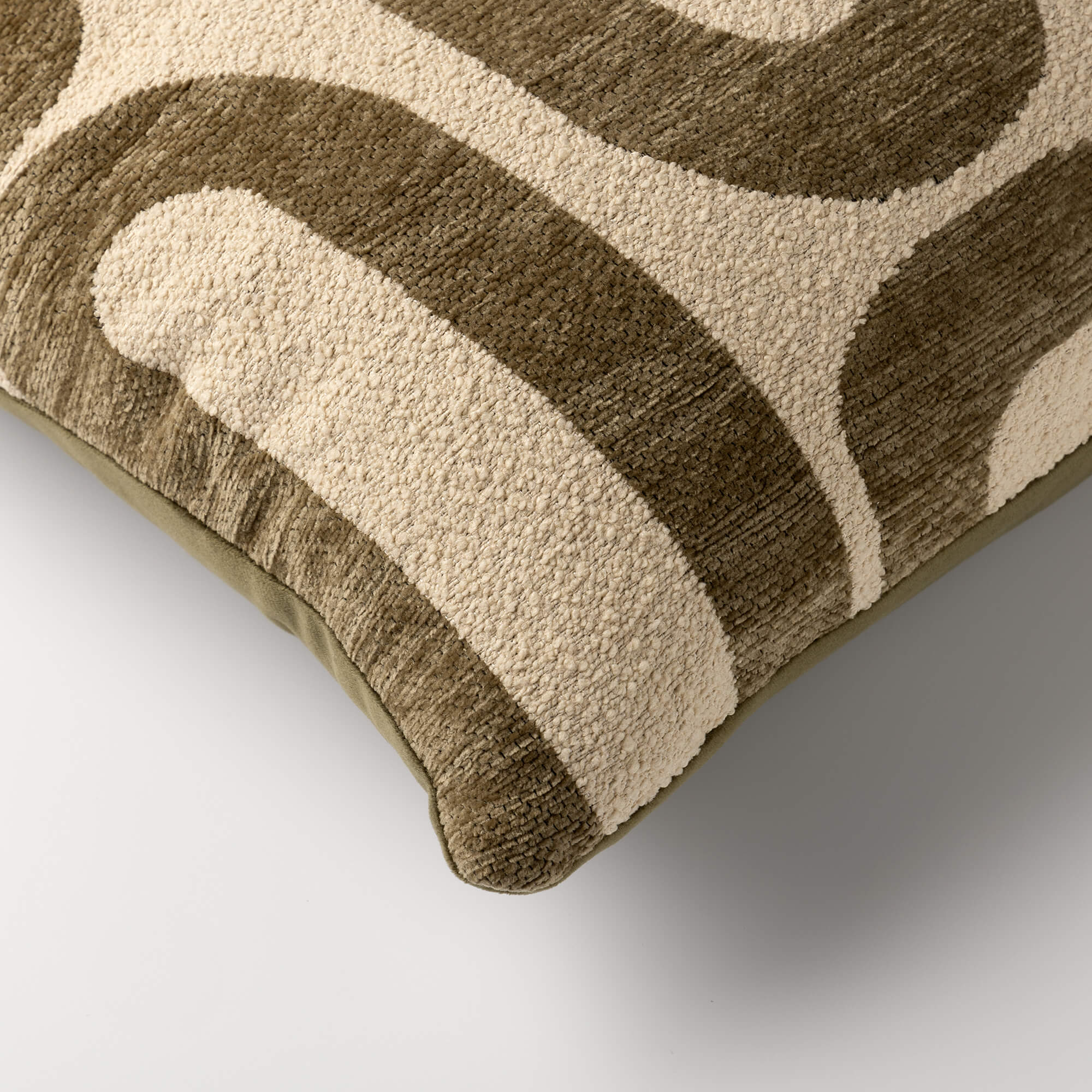 NIMA - Cushion 45x45 cm - Mayfly - green and beige