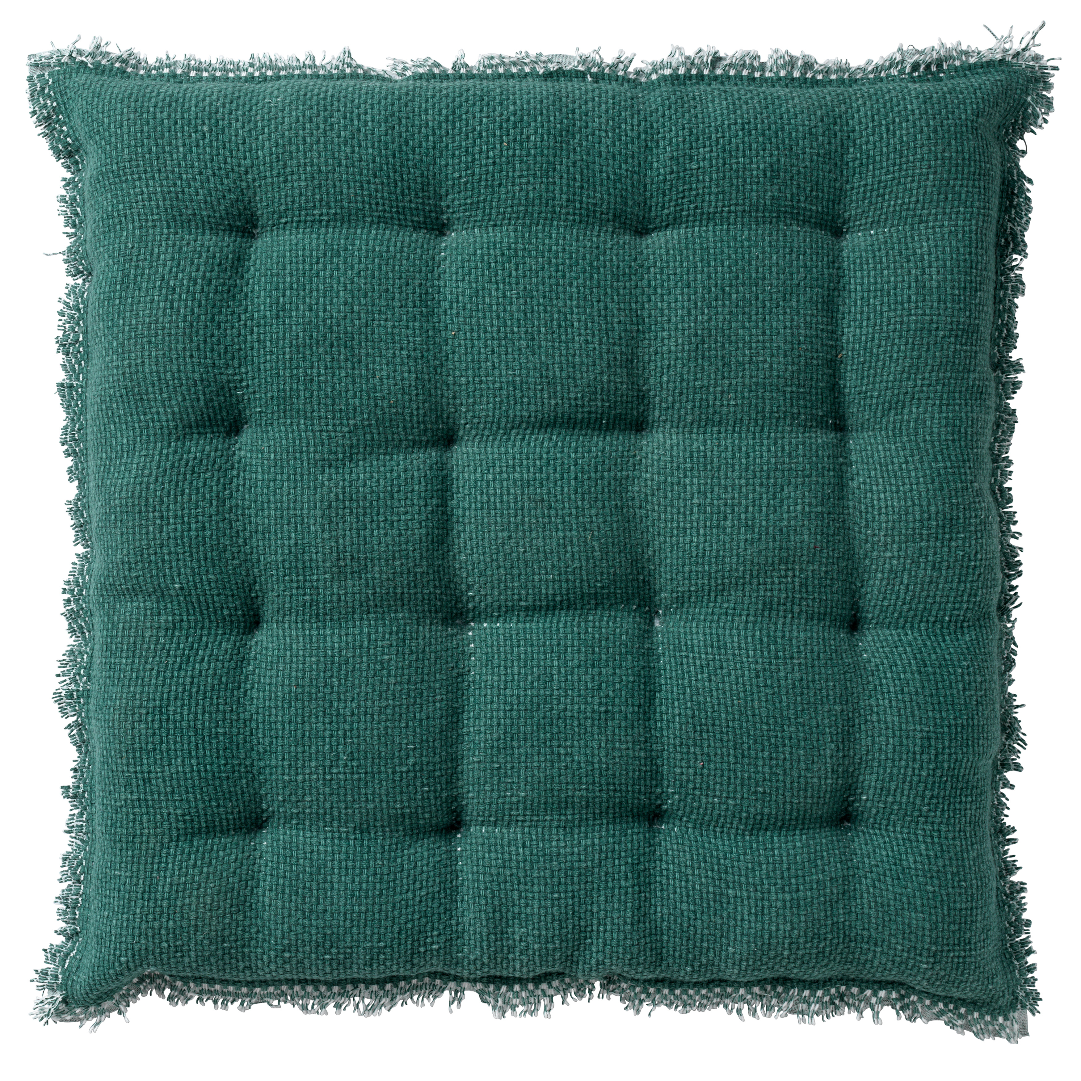 BURTO - Seat pad cushion washed coton Sagebrush Green 40x40 cm