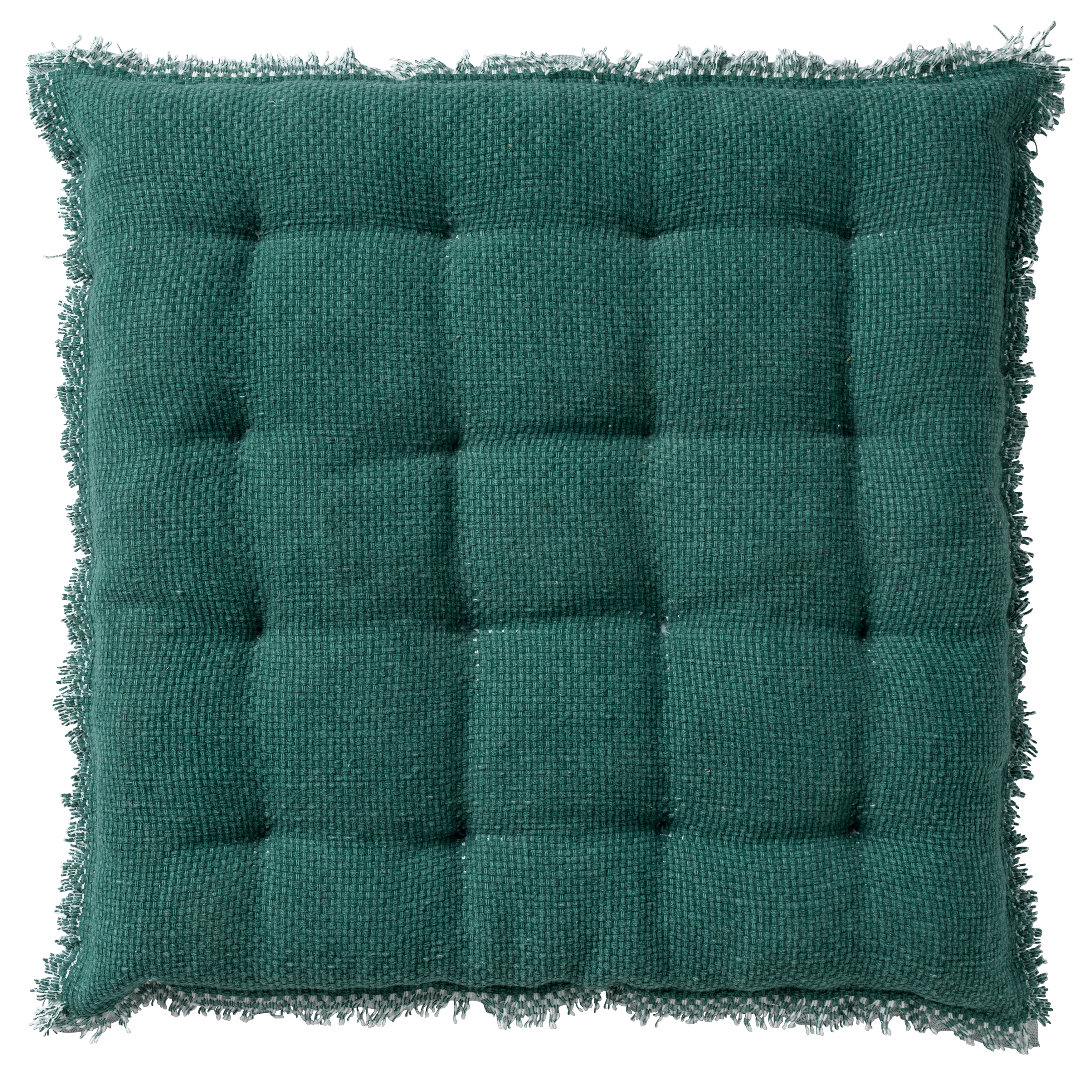 BURTO - Stoelkussen 40x40 cm - gewassen katoen - Sagebrush Green - groen