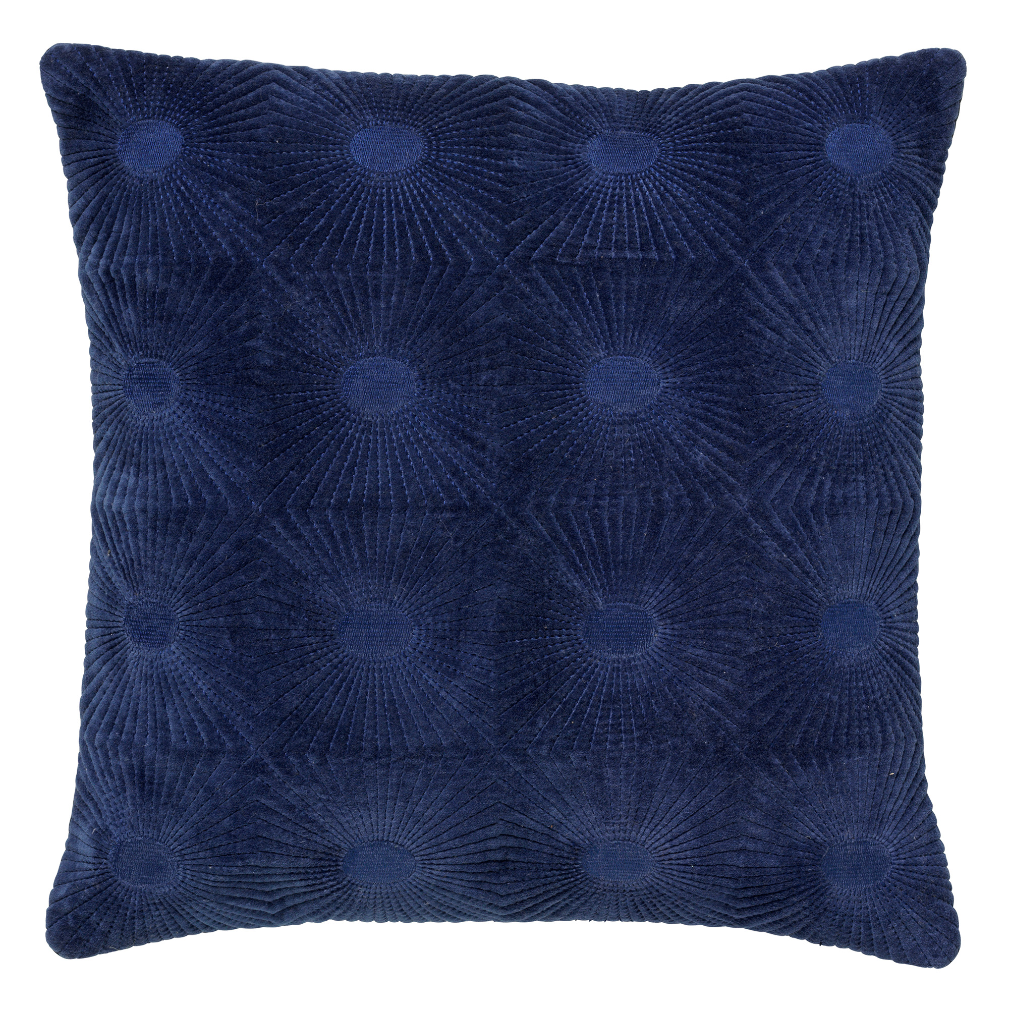 SUN - Sierkussen van katoen 45x45 cm Insignia Blue - blauw