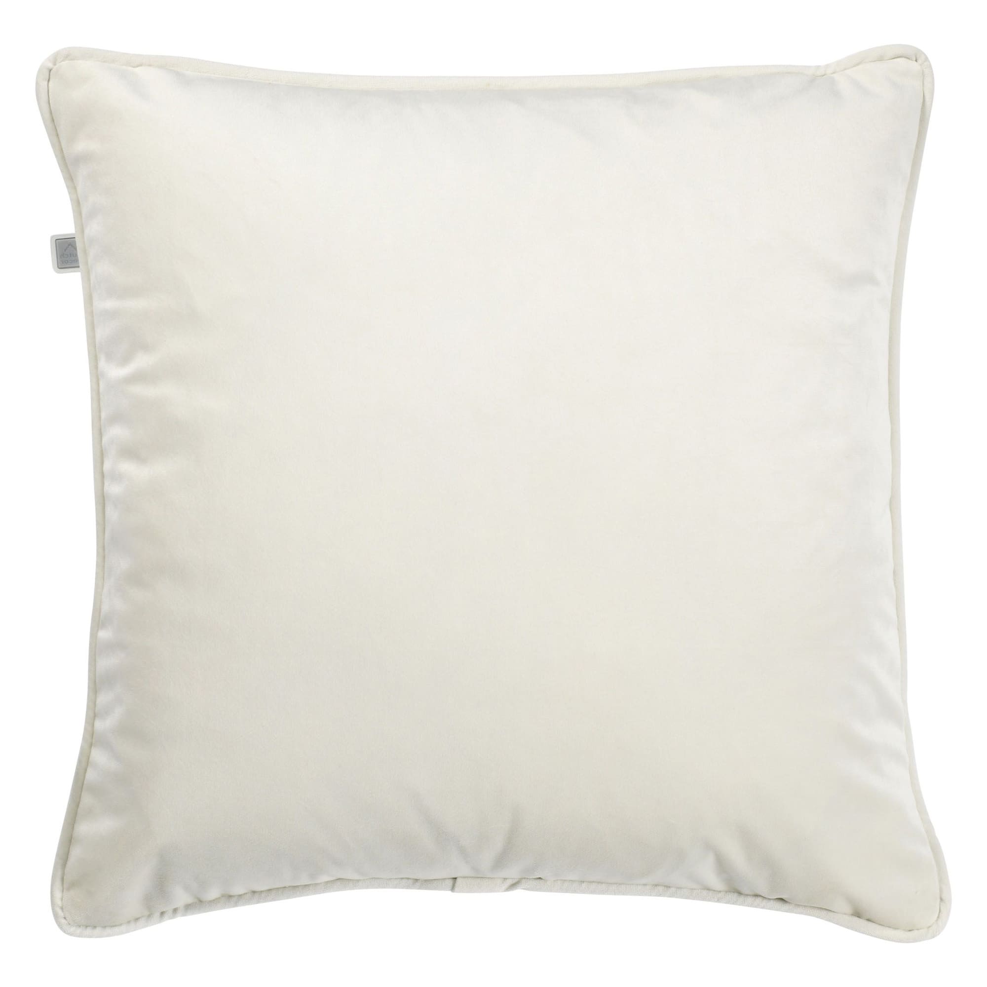 FINN - Sierkussen 60x60 cm - velvet - effen kleur - Snow White - wit