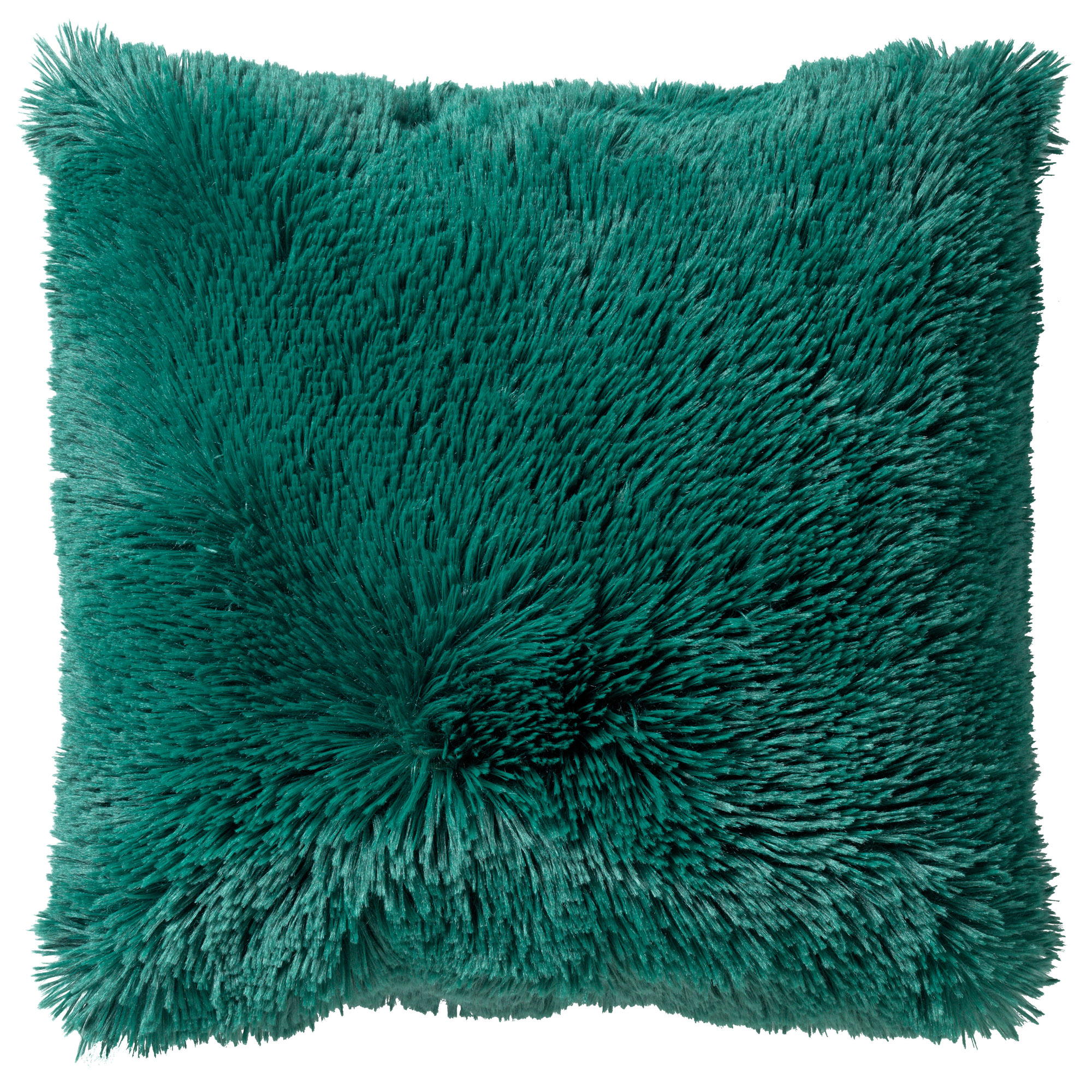 FLUFFY - Sierkussen unikleur 45x45 cm - Galapagos Green - groen