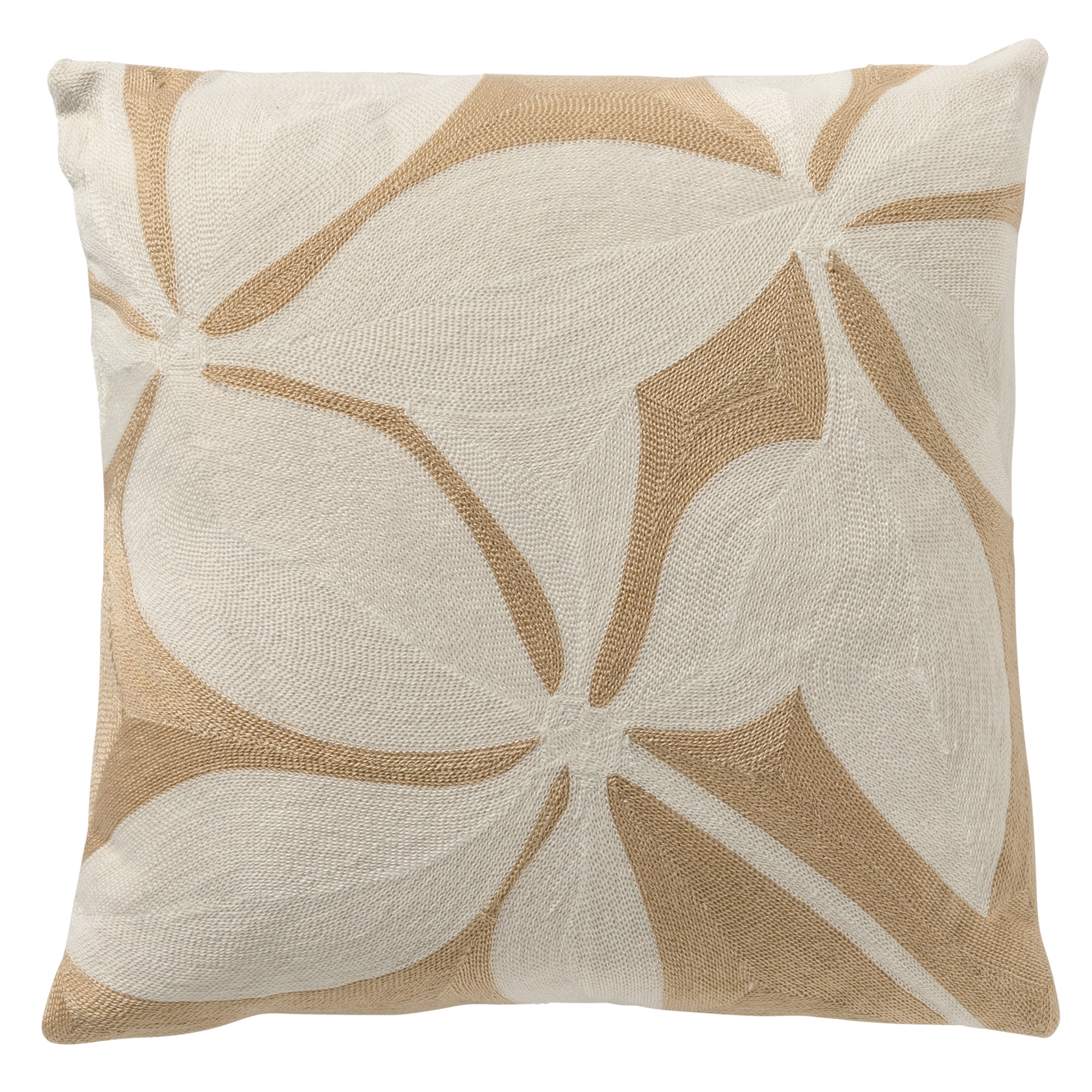 KT021.282 Housse de coussin 45x45 cm Blanc Polyester Père Noël Carré Housse  de coussin décorative