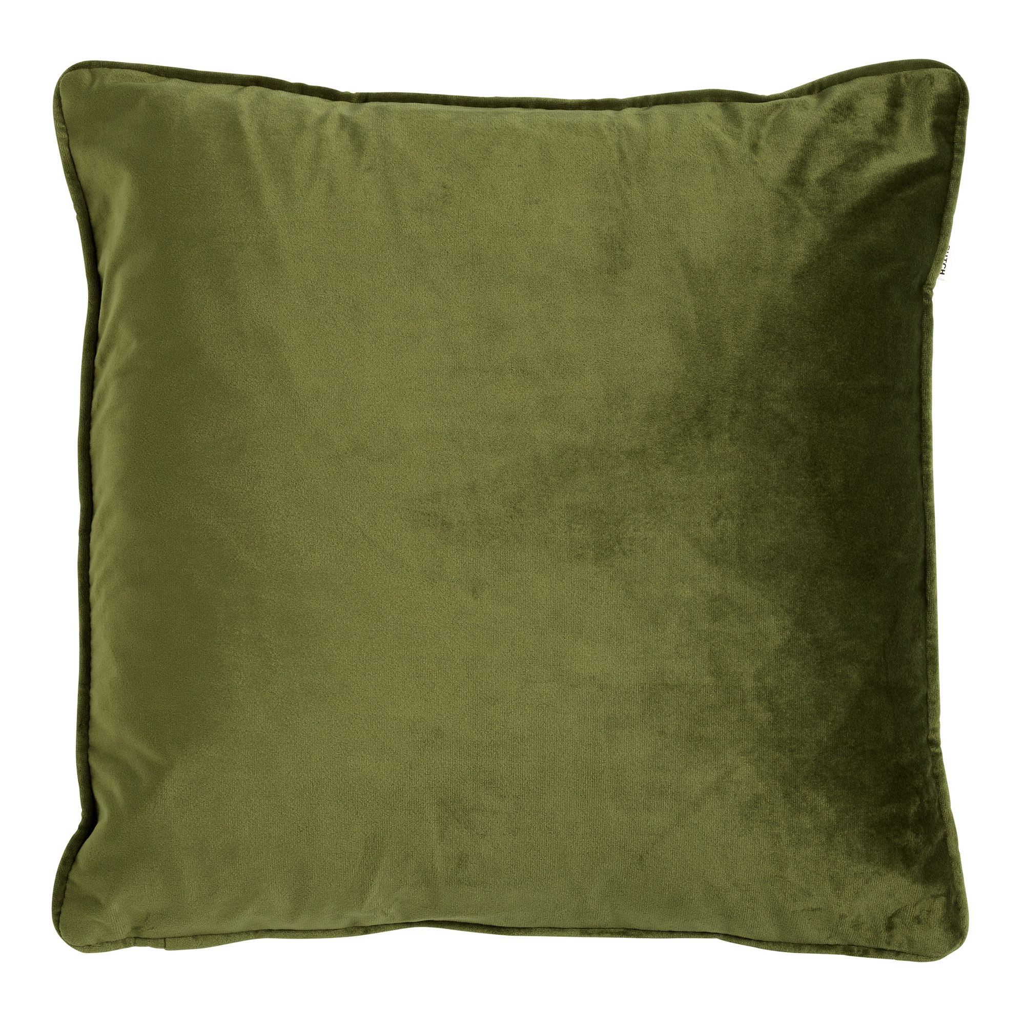 FINN - Sierkussen 45x45 cm - velvet - effen kleur - Chive - groen