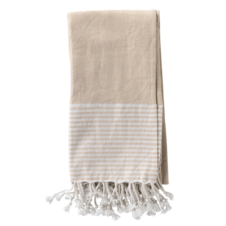 LOU - Hamam-Handtuch 90x180 cm - Semolina - bruin