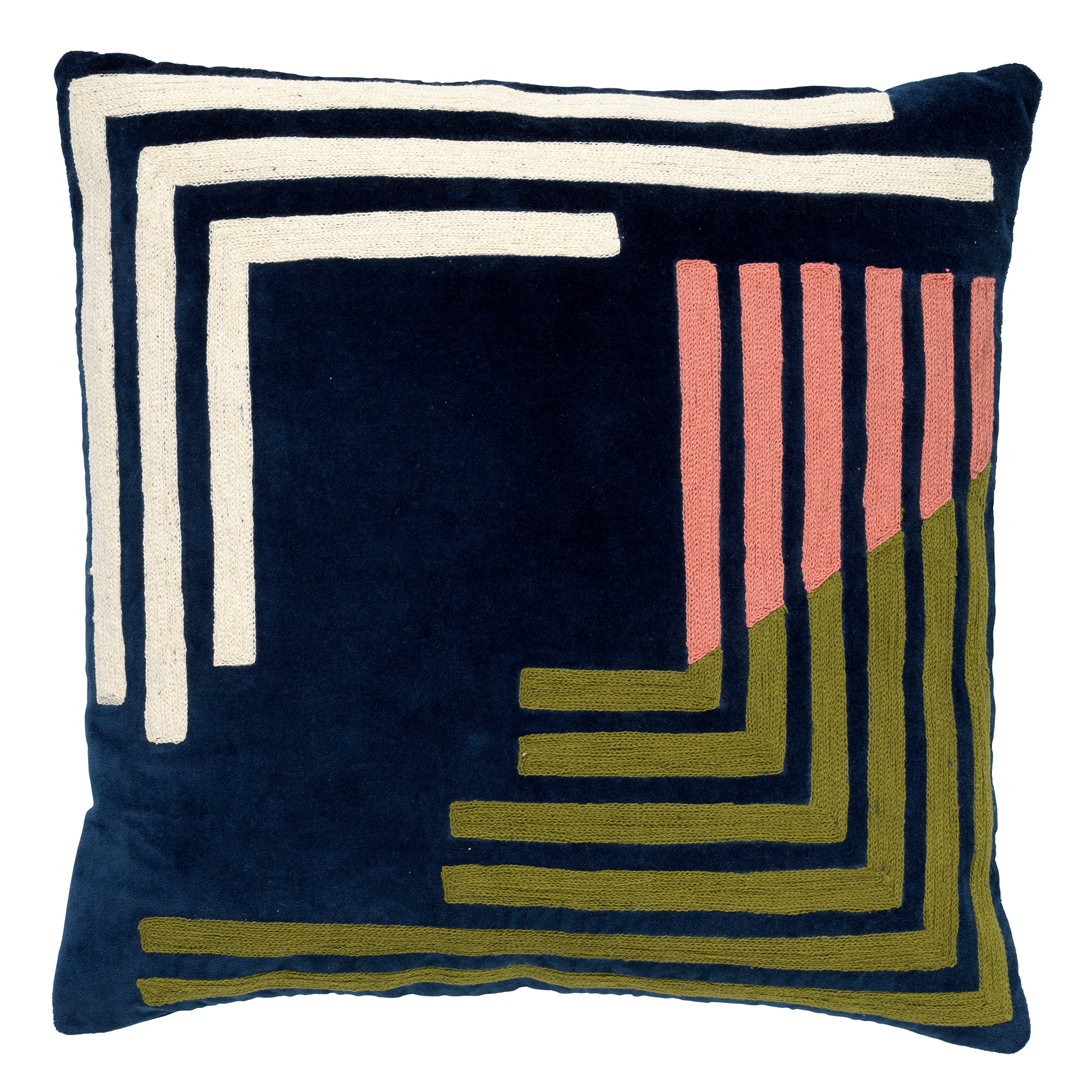 REMY - Coussin en velours Insignia Blue 45x45 cm 