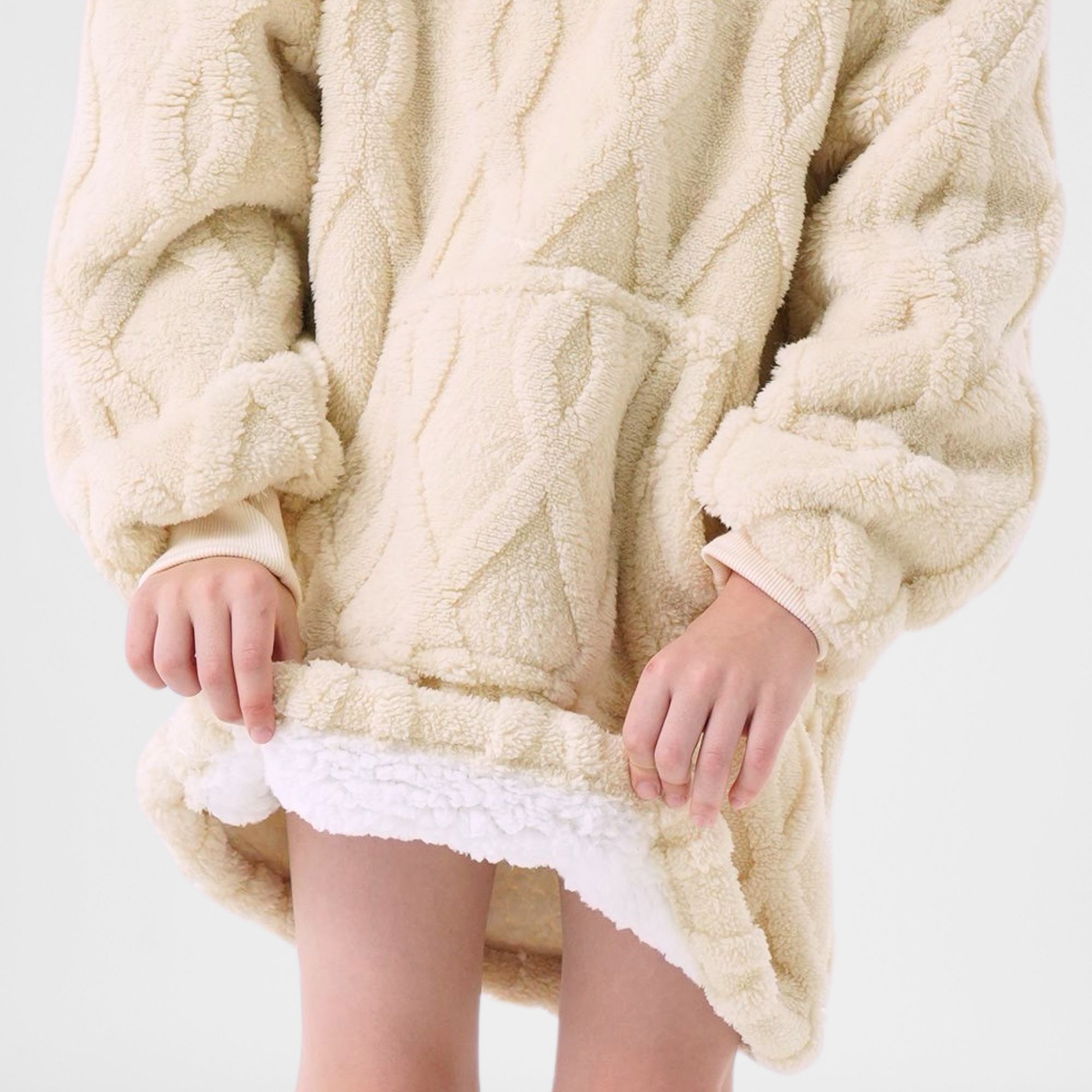 ROSETTA - Hoodie 50x70 cm - Hoodie blanket - Kids - Bone White - White