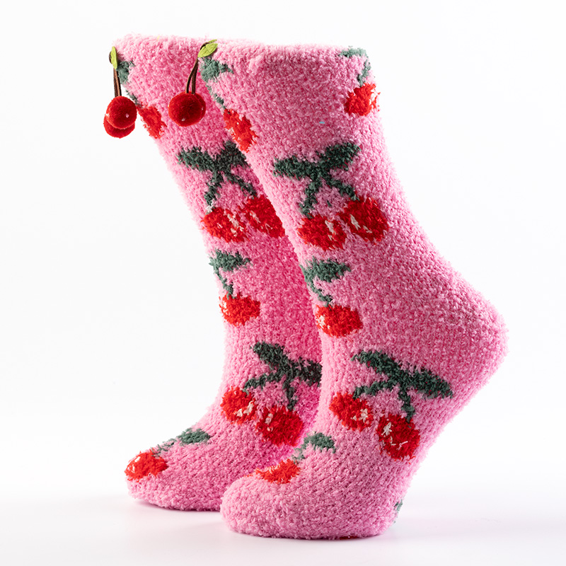 FUNNY CHERRY - House socks - Rosebloom