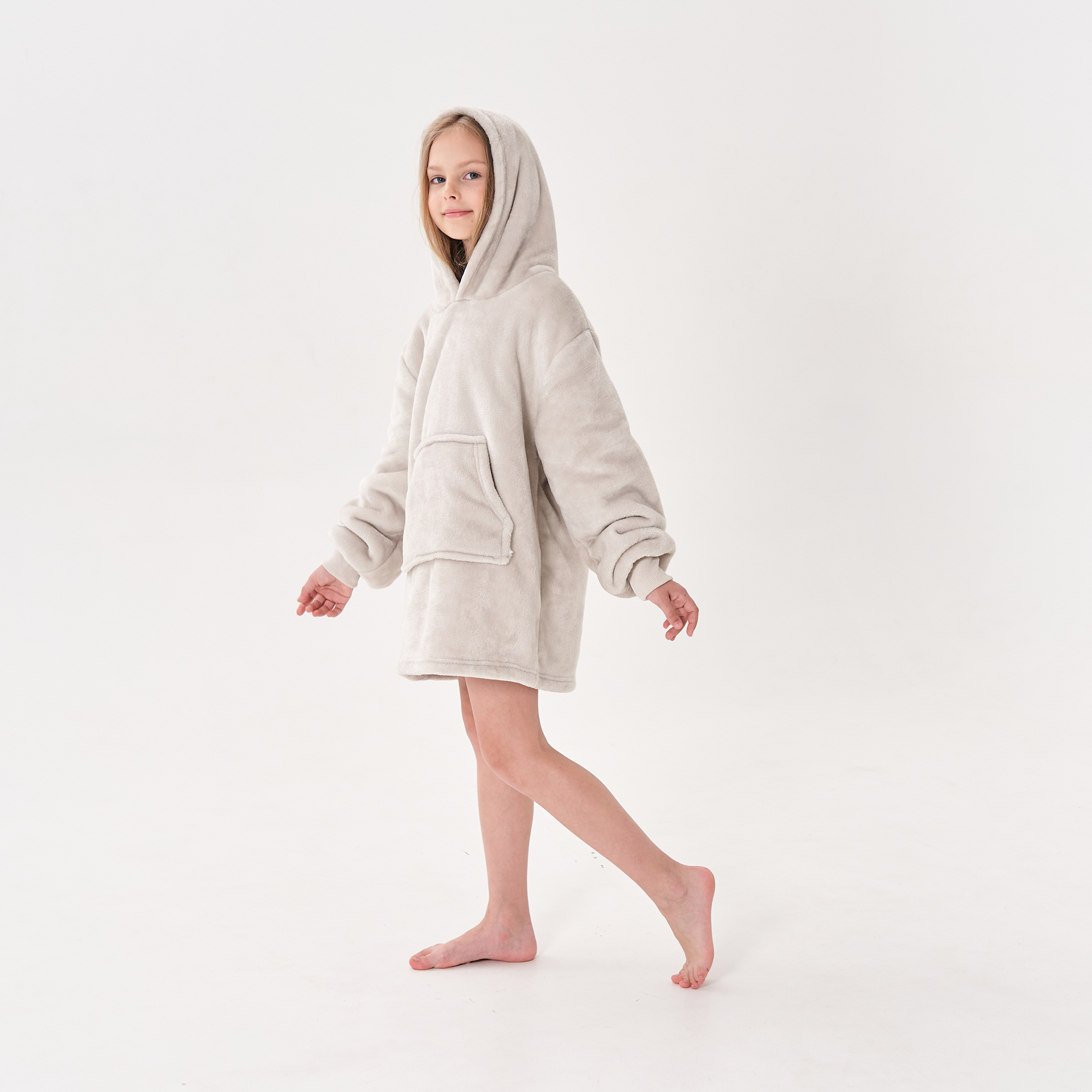 JUNIOR Oversized Hoodie for children - 50x70 cm - Pumice Stone - beige