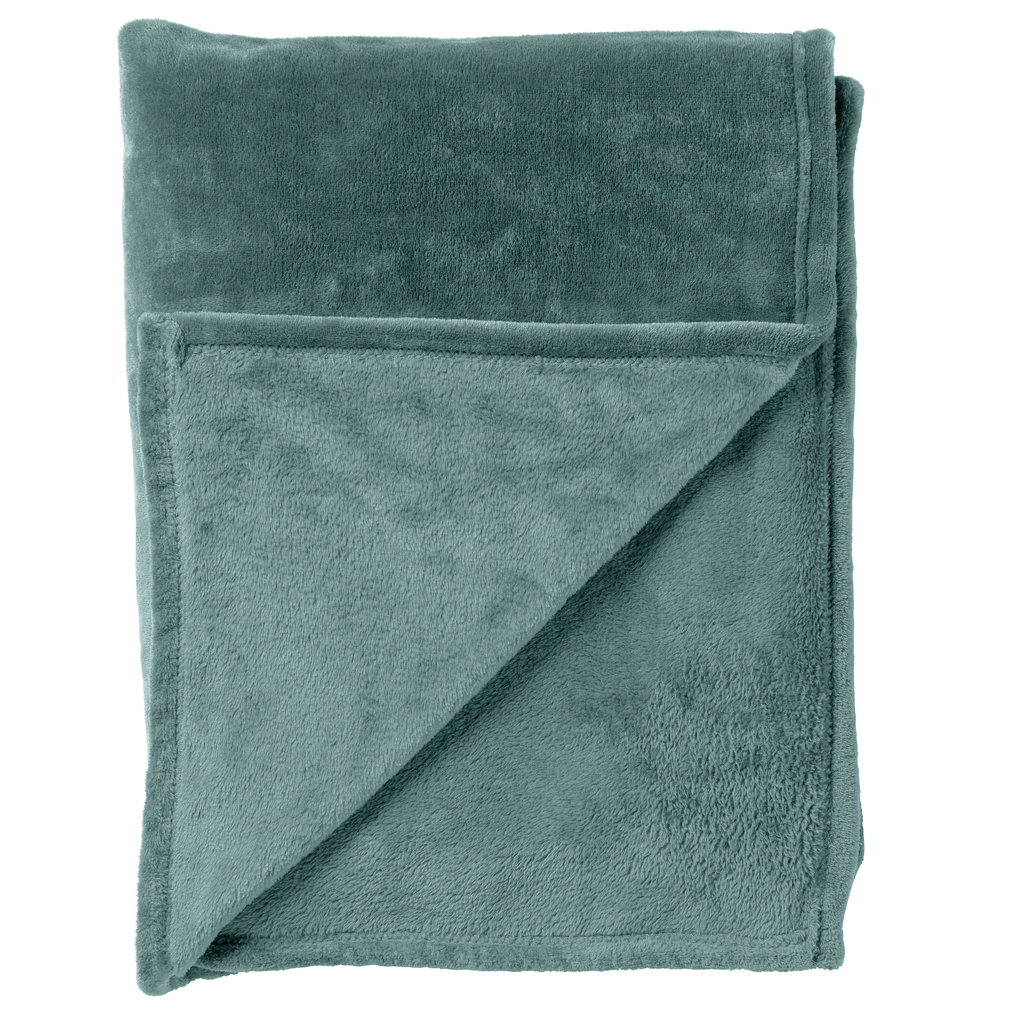 Plaid Billy 150x200 cm | Flannel fleece | Sagebrush Green