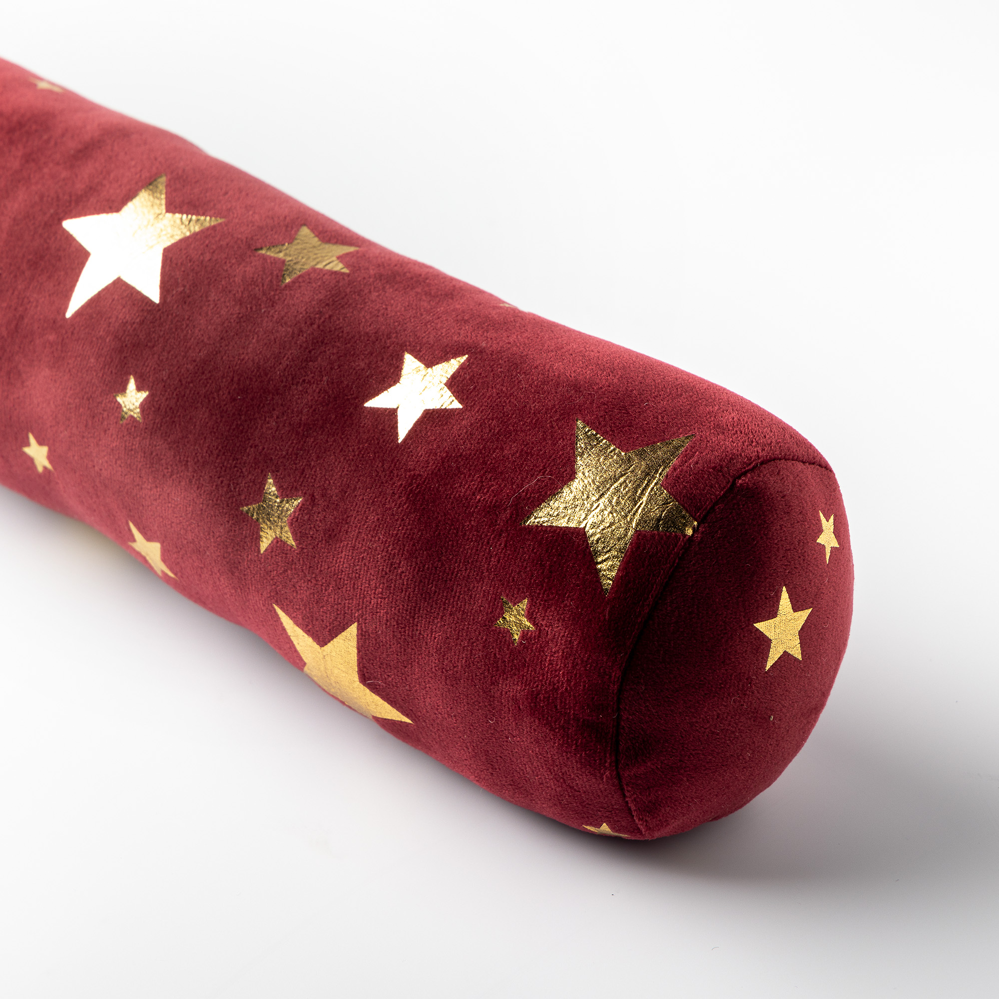 STARS - Draught excluder 90x10 cm – Door draught excluder with stars – Biking Red - red 