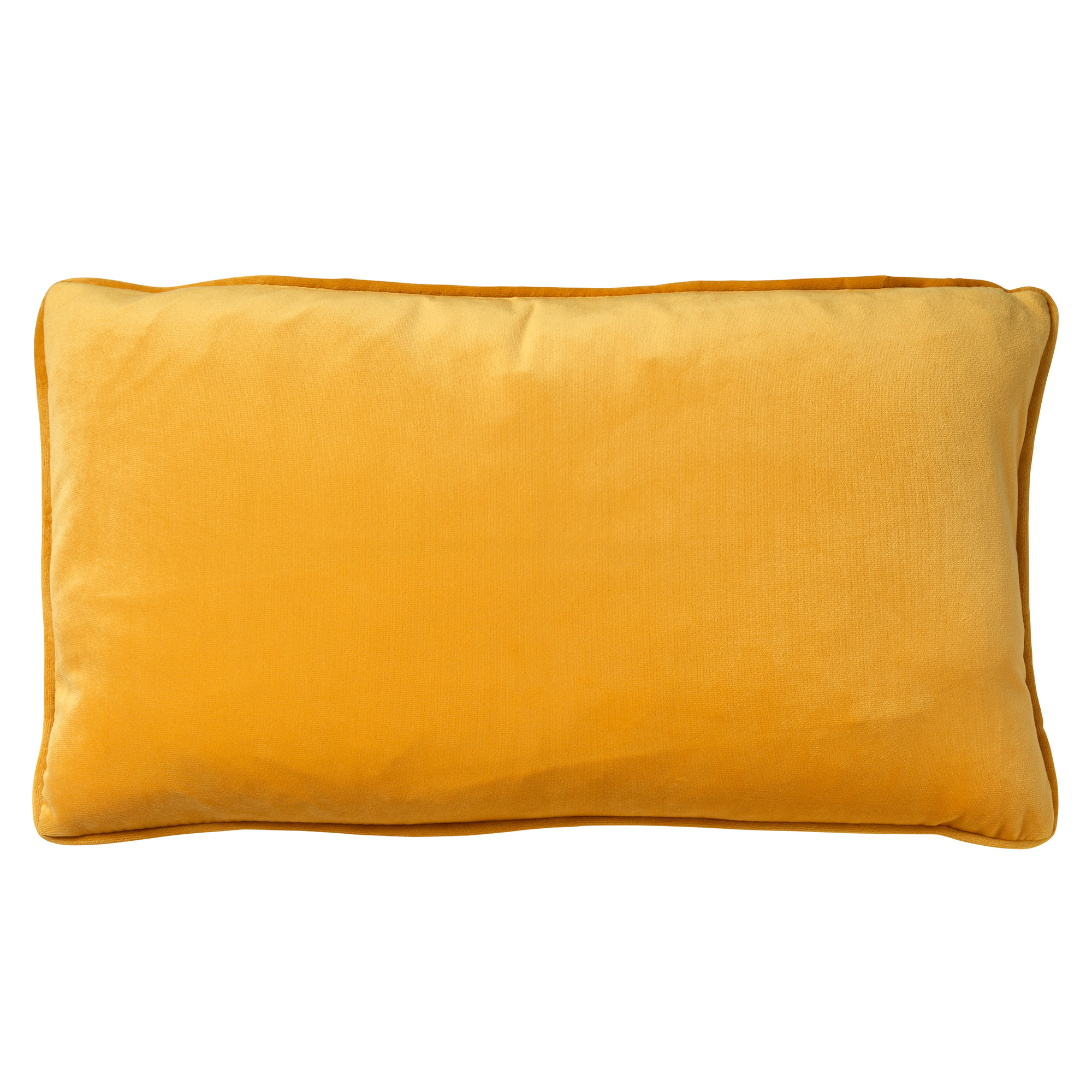 GIDI - Coussin 45x45 cm - velours - couleur unie - Golden Glow