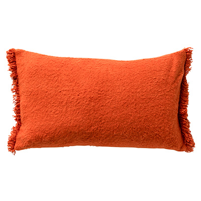 LASSE - Coussin 30x50 cm avec housse de coussin en 65% de coton recyclé - Eco Line collection - Potters Clay - orange