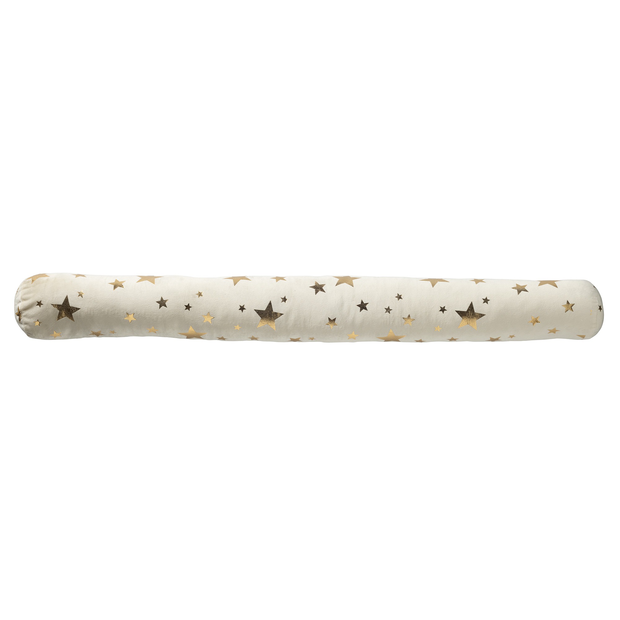 STARS - Tochtstopper 90x10 cm - Tochtrol met sterren - Kerst - Whisper White - wit