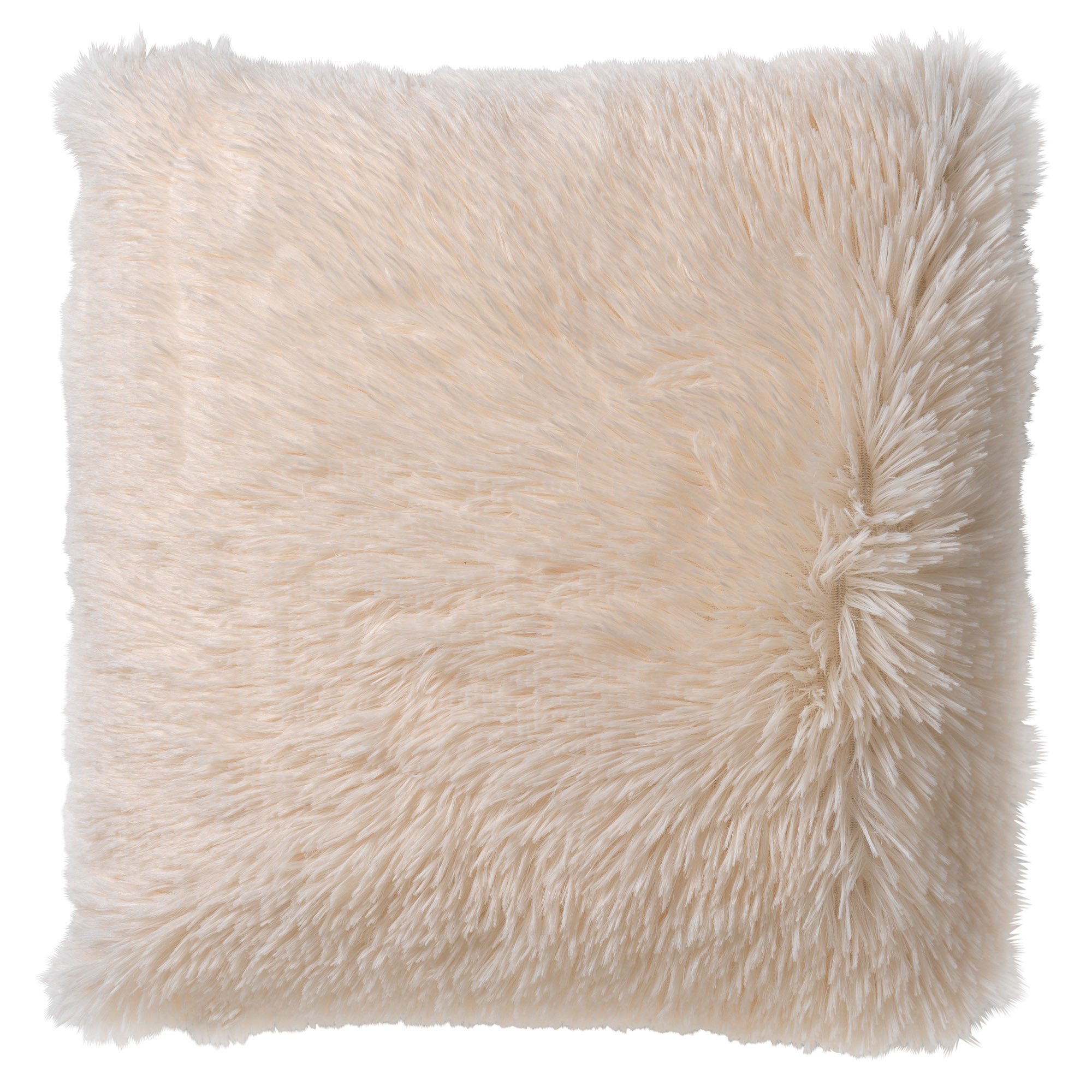 FLUFFY - Coussin imitation fourrure Snow White 60x60 cm 