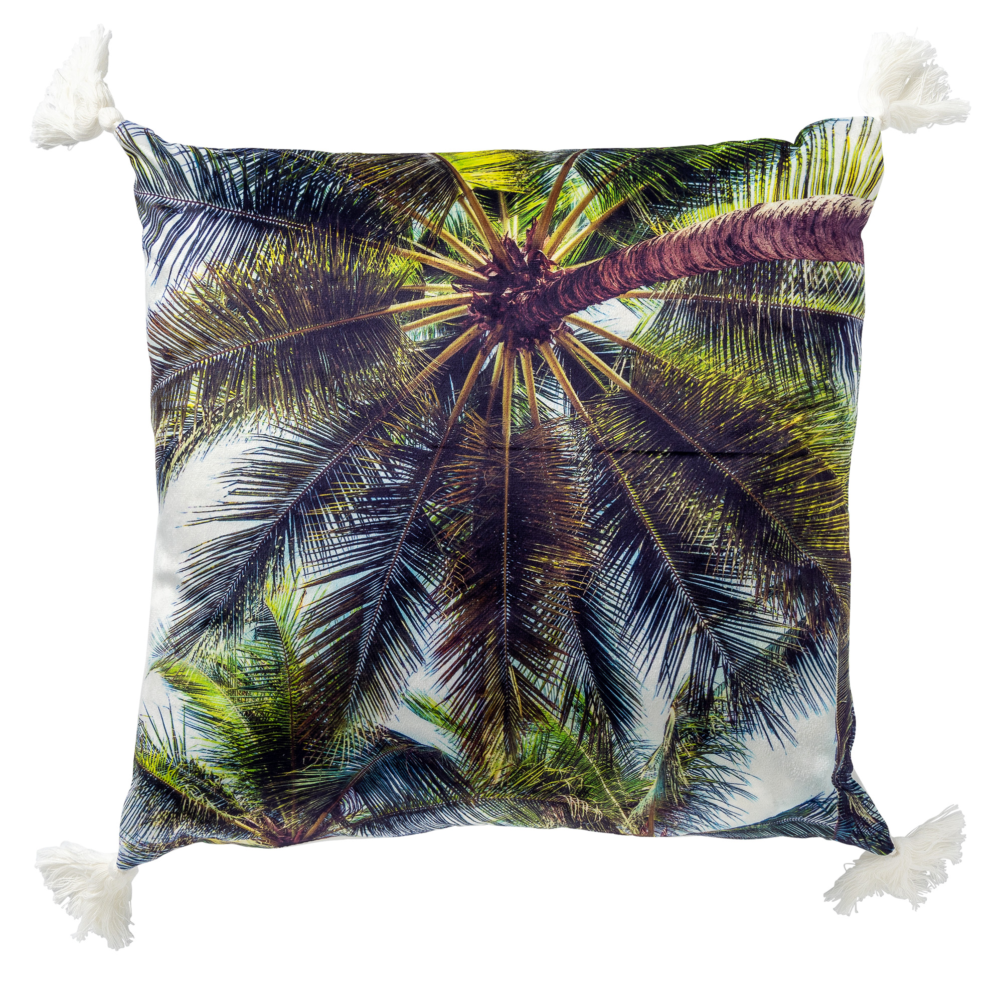 BARBADOS - Cushion 45x45 cm Snow White - white