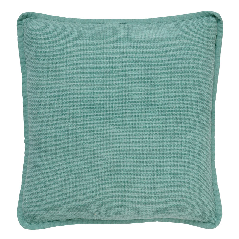 BOWIE - Coussin en coton delavé Jadeite 45x45 cm 