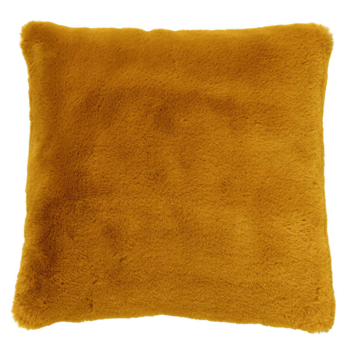 ZAYA - Sierkussen 45x45 cm - bontlook - effen kleur - Chai Tea